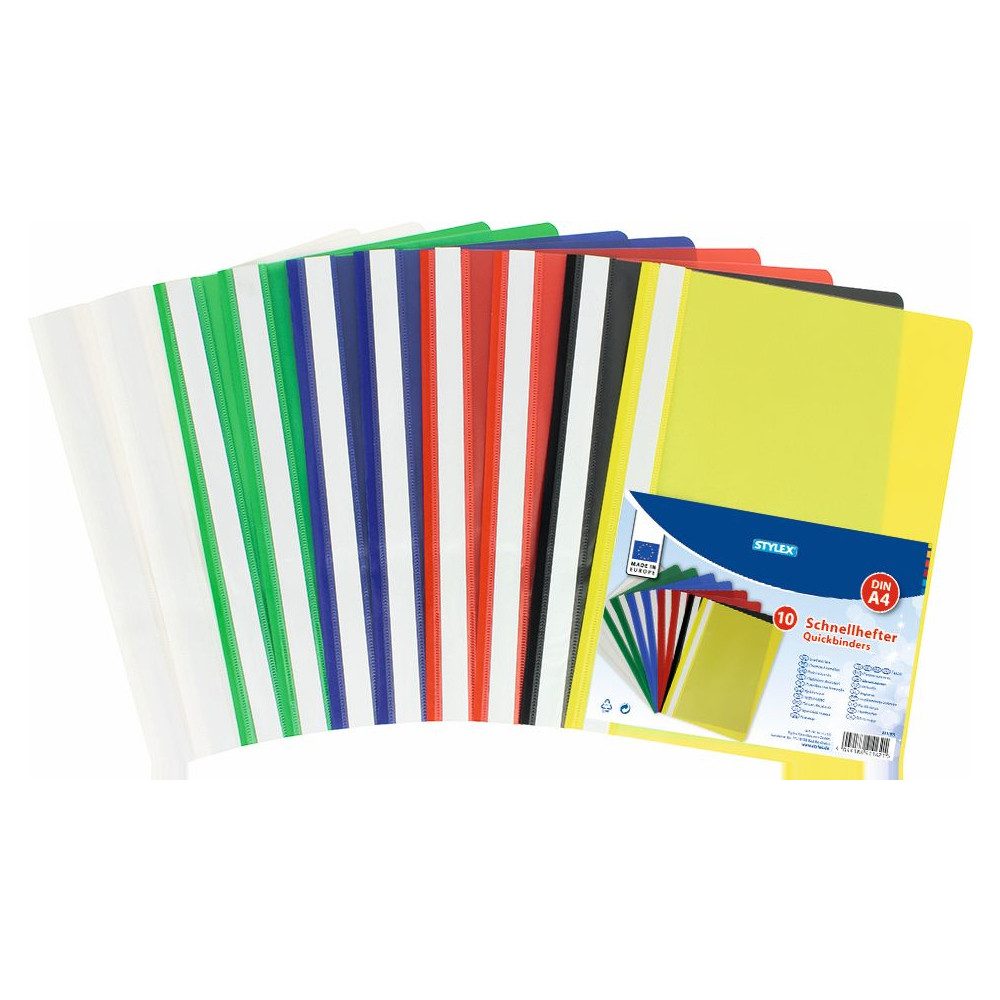 Stylex Schreibmappe Stylex - Schnellhefter A4 - 10 Stück - farblich sortier günstig online kaufen