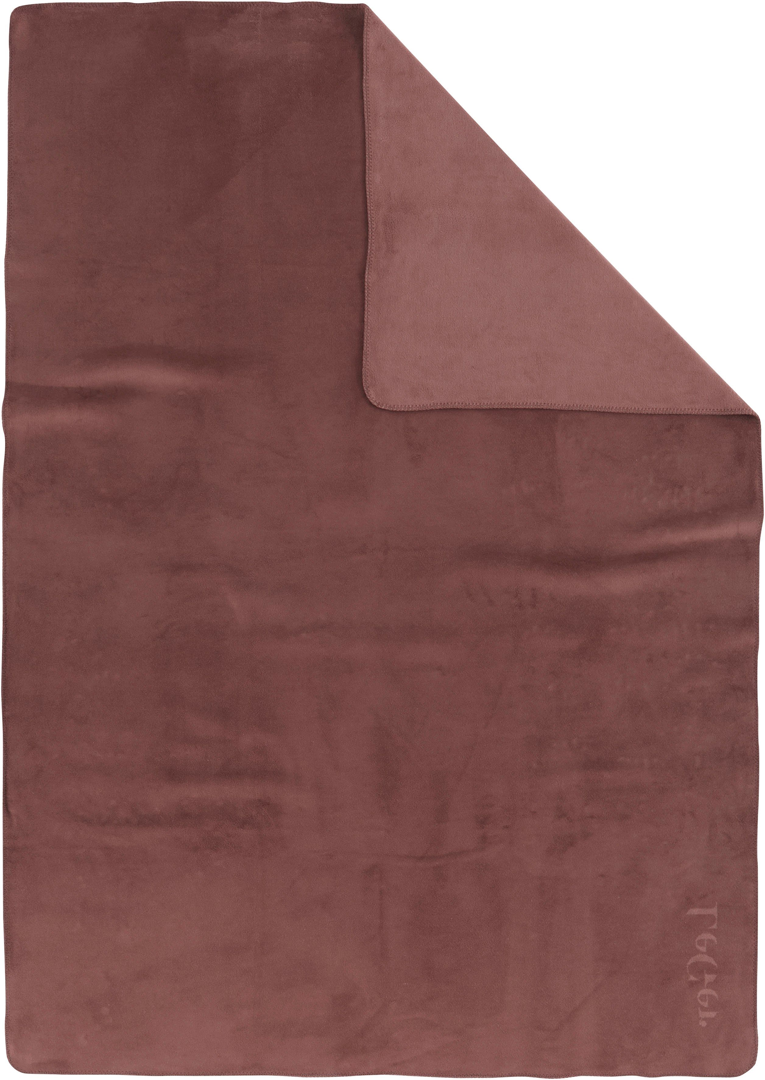 Wohndecke Anisa, LeGer Home by Lena Gercke, mit modernem Schriftzug, Kuscheldecke
