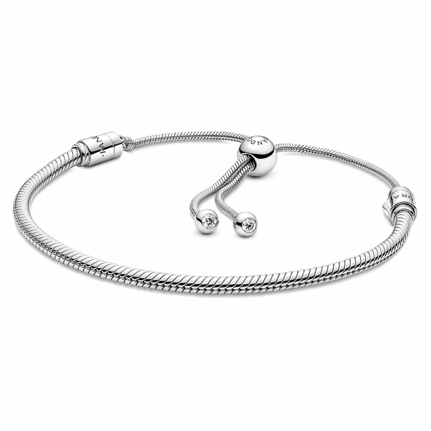 Pandora Charm-Armband Damen-Silber 925 mit förmigem Verschluss günstig online kaufen