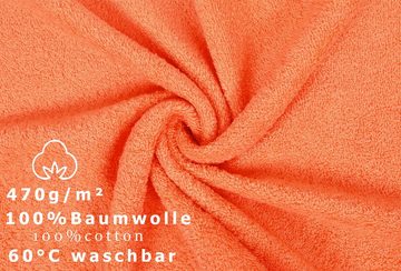 Betz Handtücher 6 Stück Duschtücher Duschtuch Set Größe 70x140 cm Premium, Baumwolle (6-St), Farbe orange