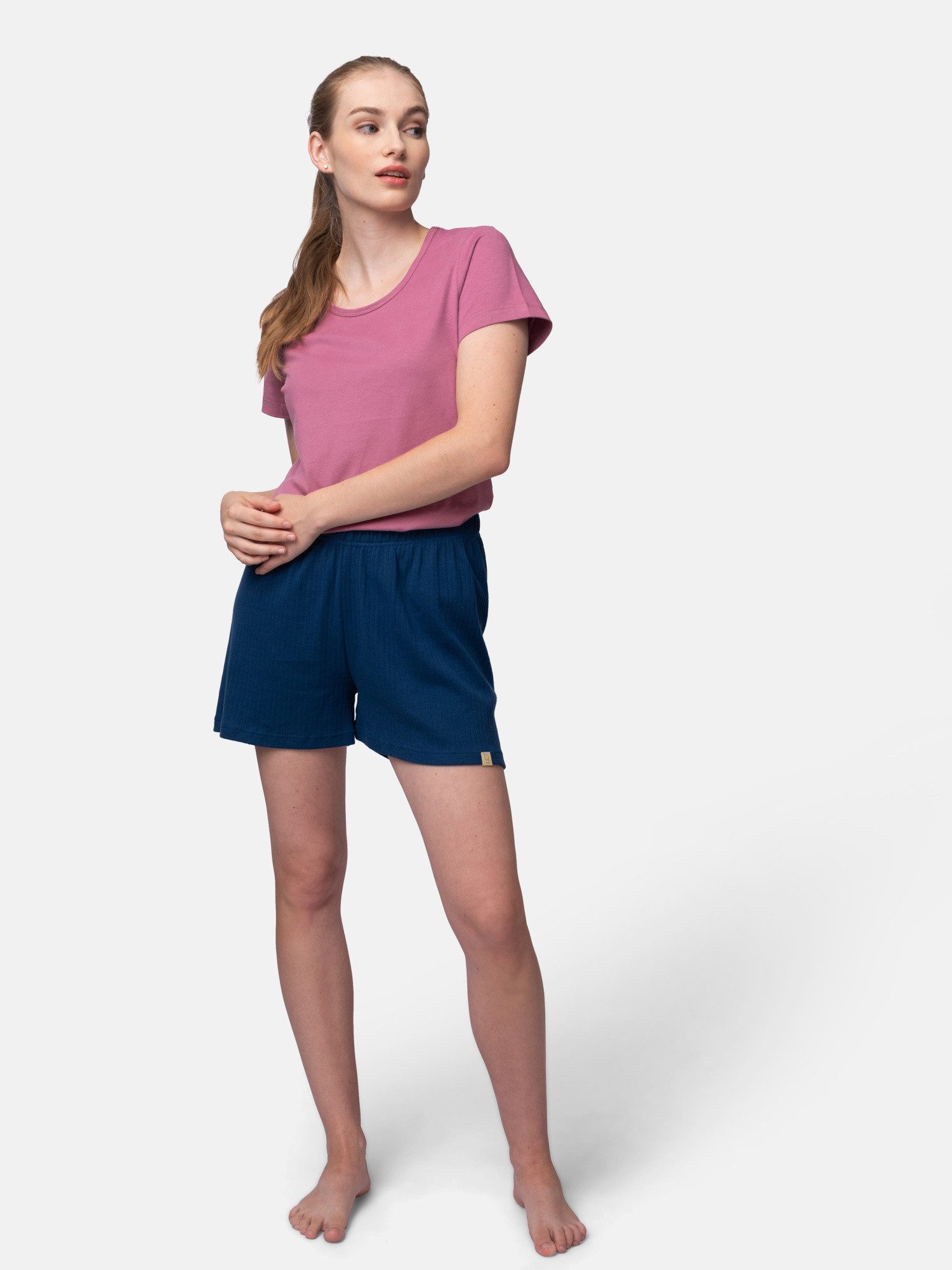 Pyjamashorts aus Derby Rib