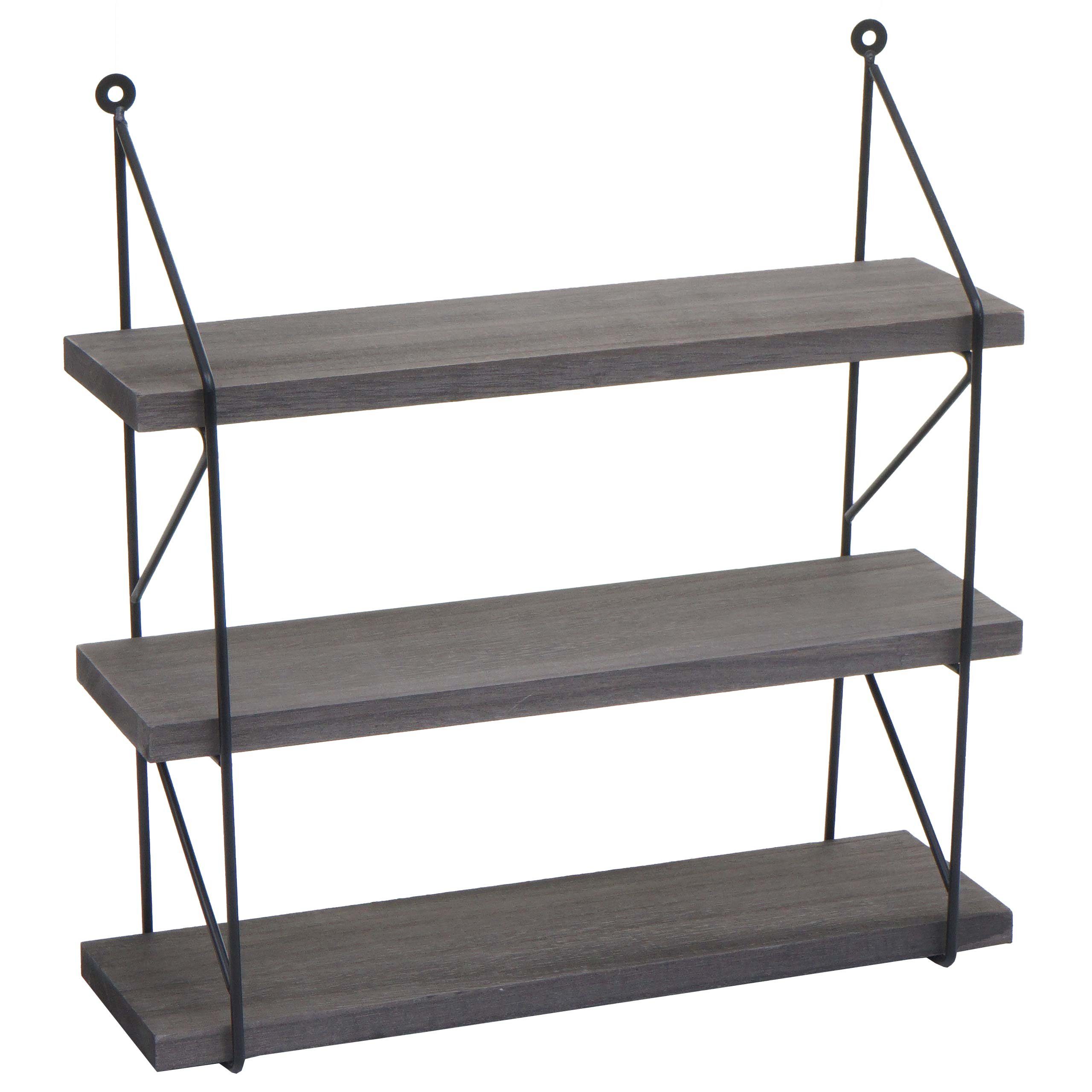 MCW Wandregal MCW-K78, Drei Regalböden, Industriedesign günstig online kaufen