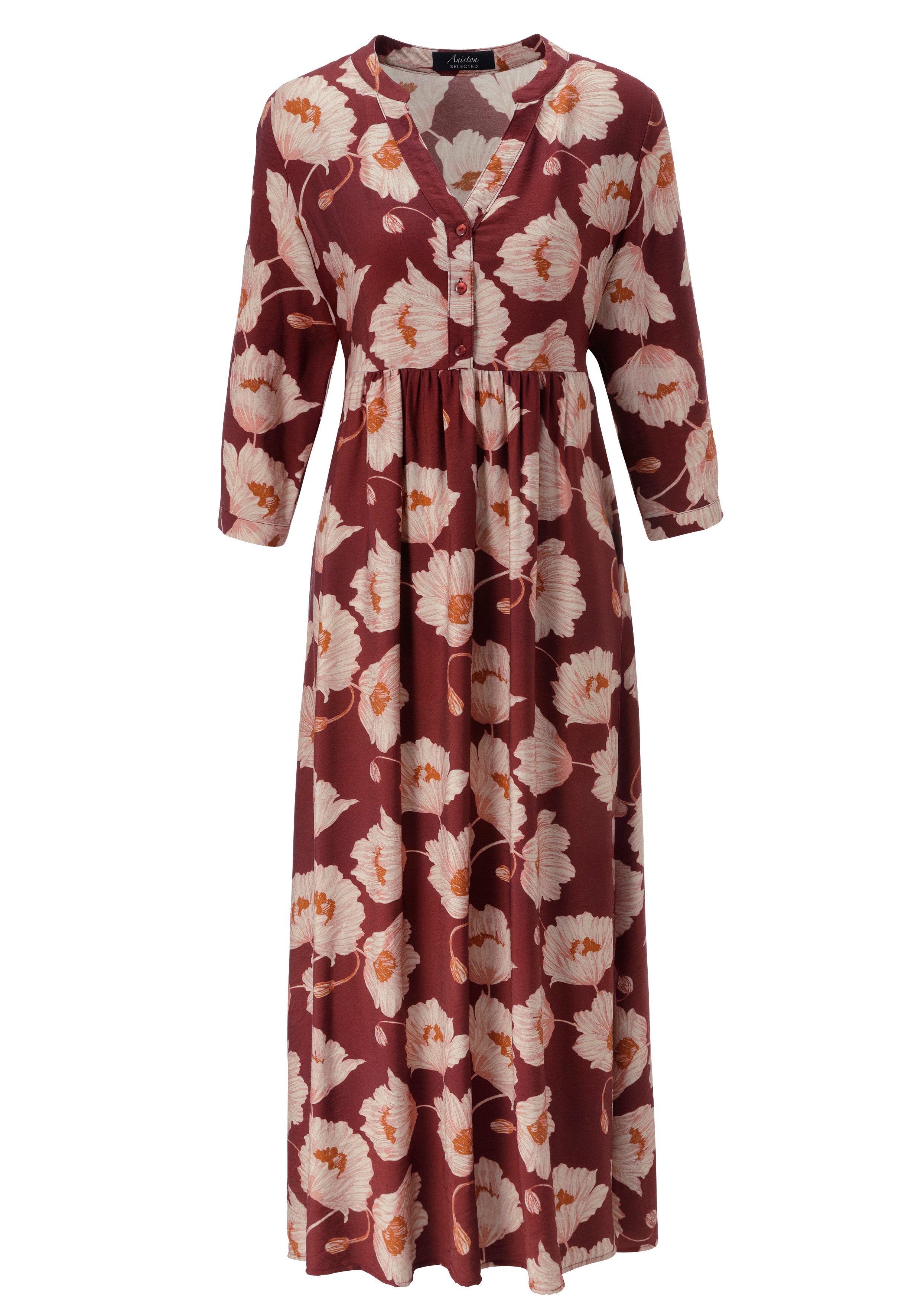 Aniston SELECTED Maxikleid fantasievolle und malerische Blütenmusterung - NEUE KOLLEKTION – Bild 5 von 5