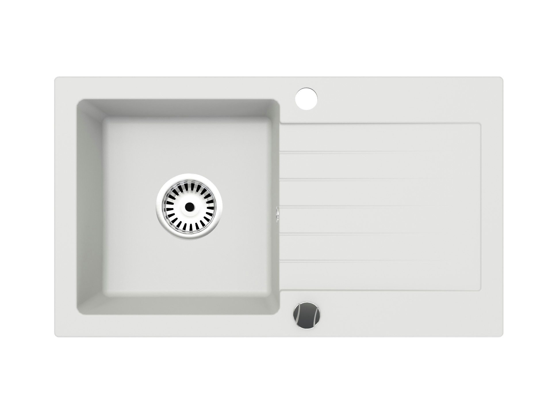 Faizee Möbel Granitspüle Granitspüle 75 cm Schwarz mit passender Armatur Komplett Set, rechteckig, 75/16 cm, Granitspüle:75 x 16 x 44 cm (BxHxT) Farbe: Schwarz Material: Granit MIT Armatur und Zubehör, (Komplett-Set, 5 St., Granitbecken inklusive Zubehör)