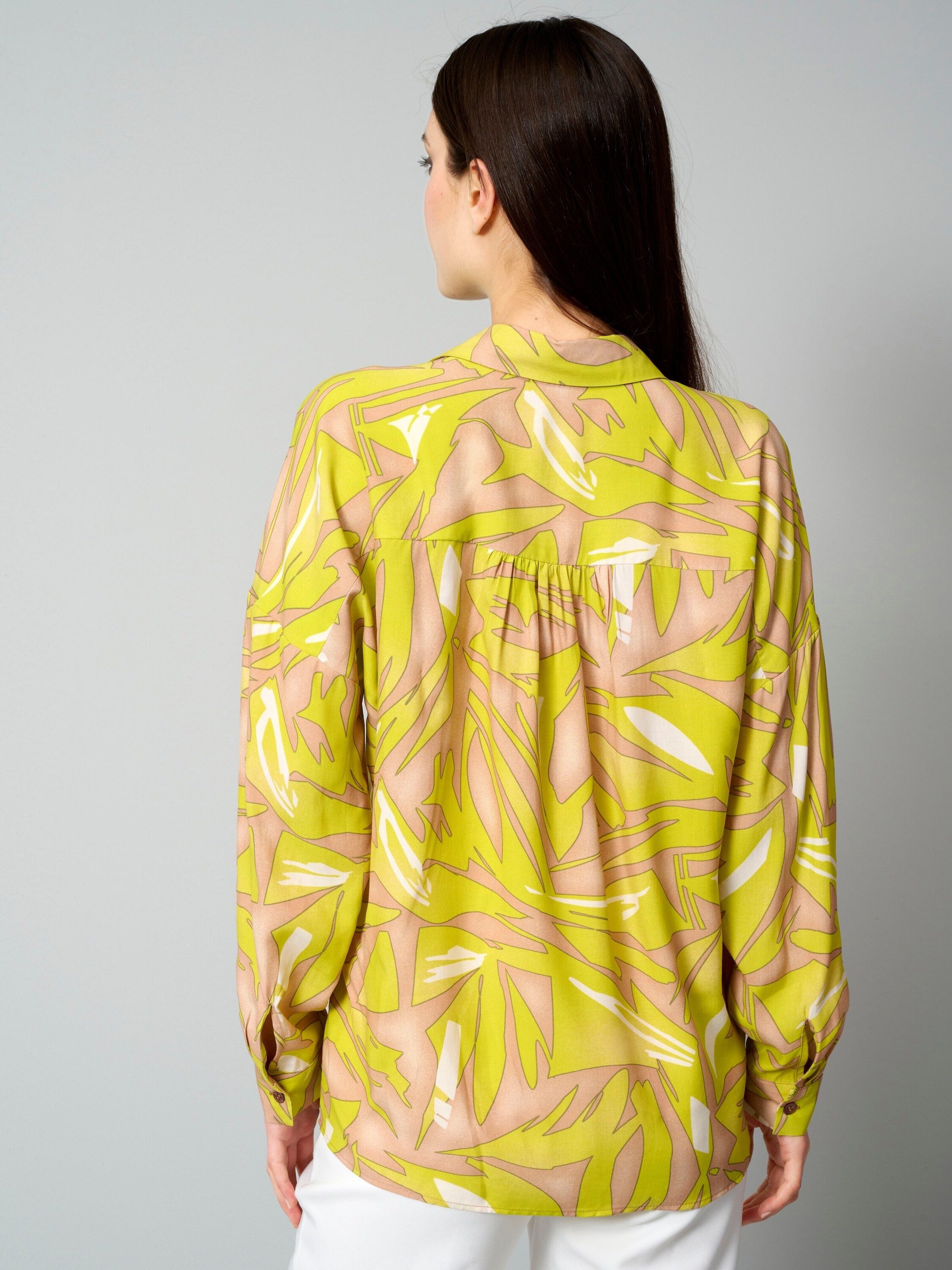 Alba Moda Hemdbluse Druckbluse in grafischem Dessin