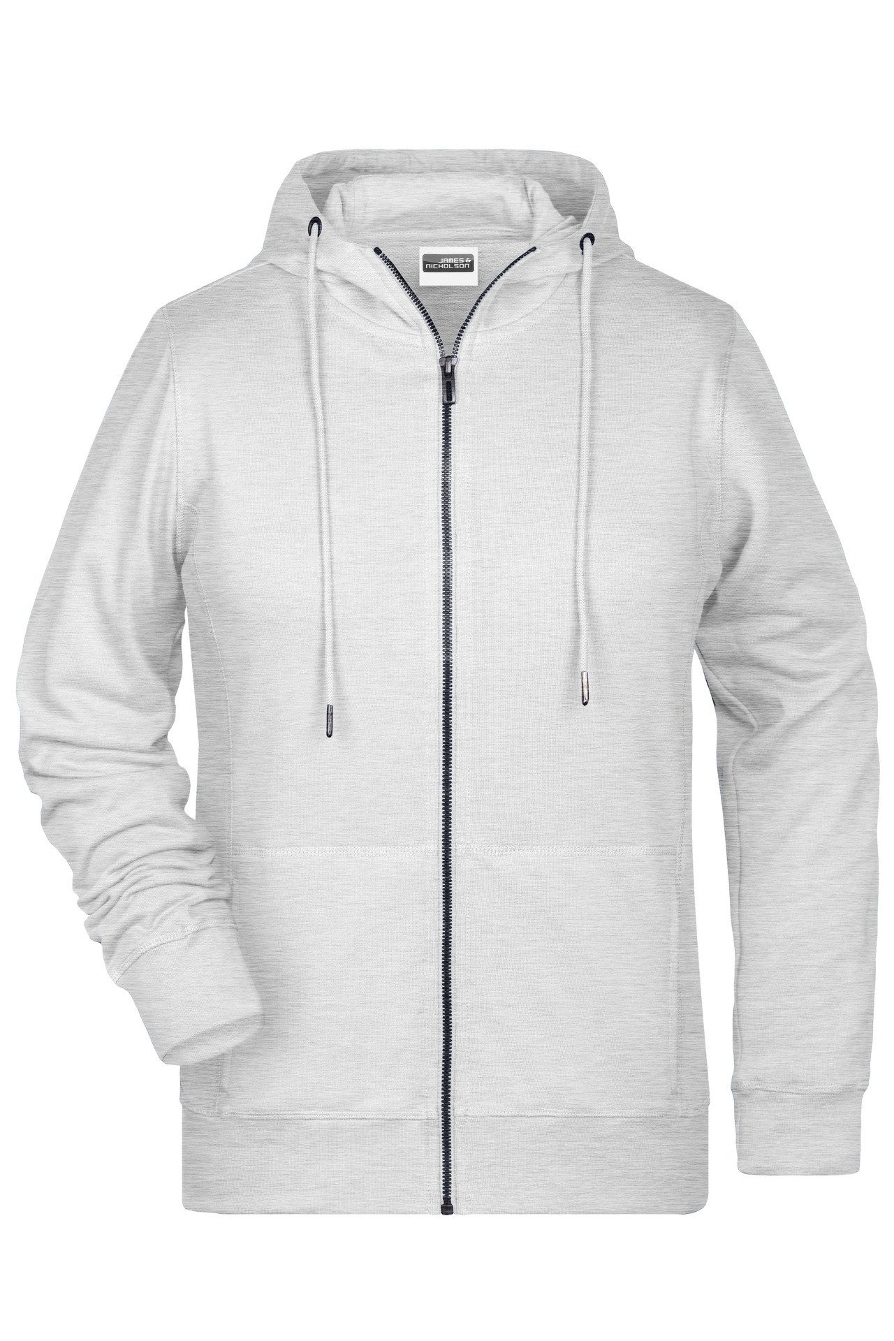 James & Nicholson Kapuzensweatjacke Leicht taillierte Damen Sweatjacke aus French Terry 8025 in Bio-Qualität