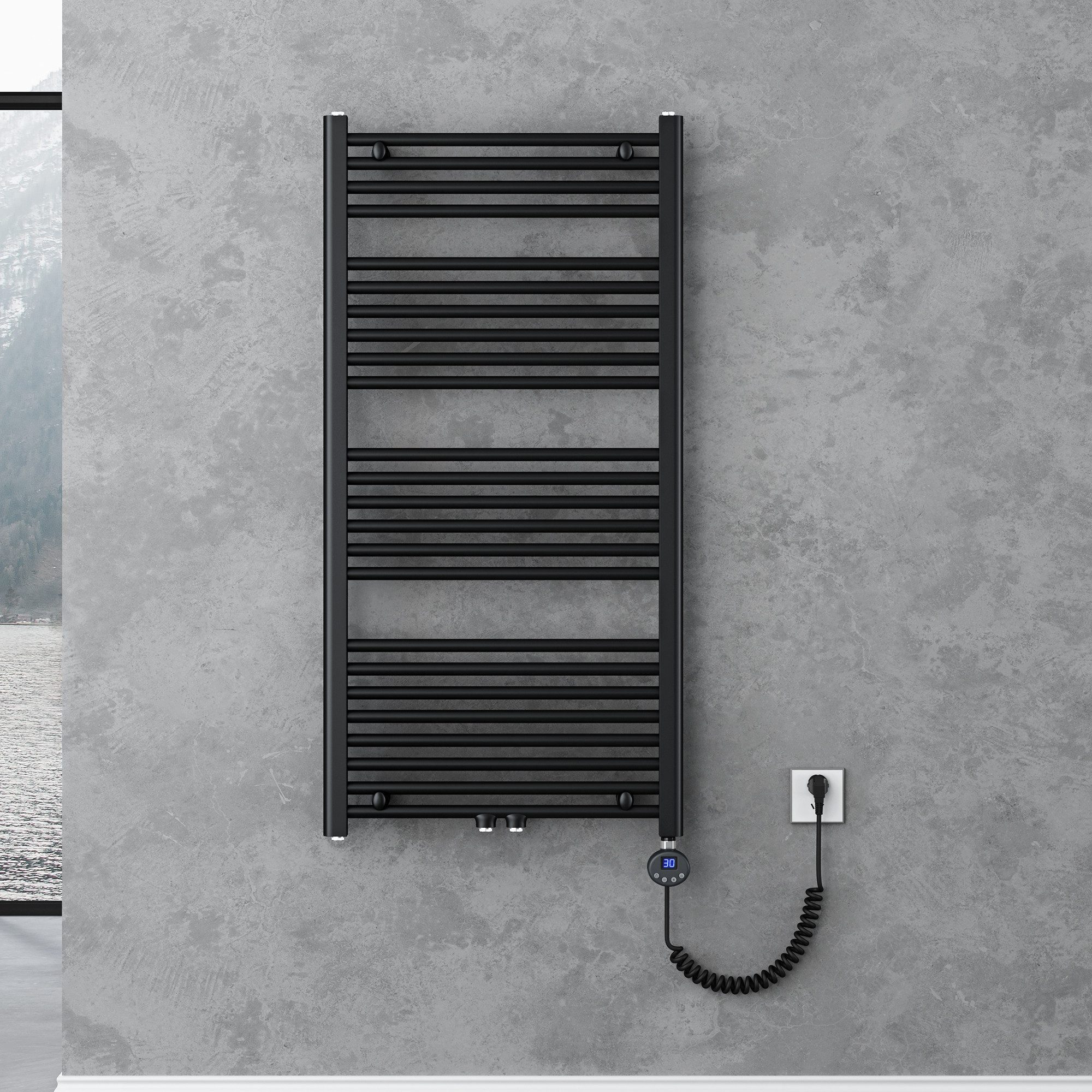 doporro Badheizkörper Badheizung Elektroheizung mit Heizstab Wandheizung RH günstig online kaufen