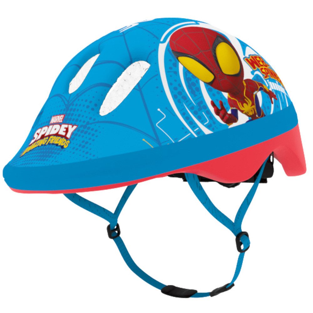Seven Polska Kinderfahrradhelm "SPIDEY", XS: 44-48cm, ca. 1 - 2.5 Jahre, Spiderman-Junior