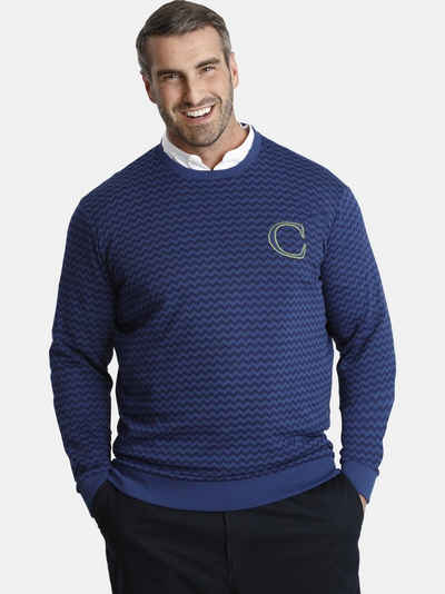 Charles Colby Sweatshirt EARL LEMUEL Emblem mit Ziernaht