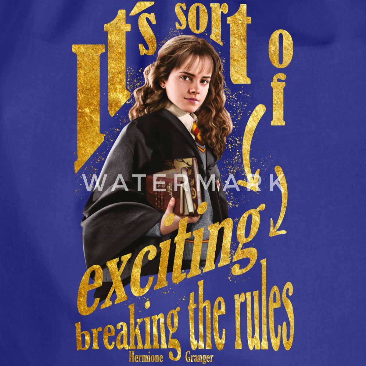 Spreadshirt Turnbeutel Harry Potter Hermine Spruch Regeln Brechen Turnbeutel (1-tlg)