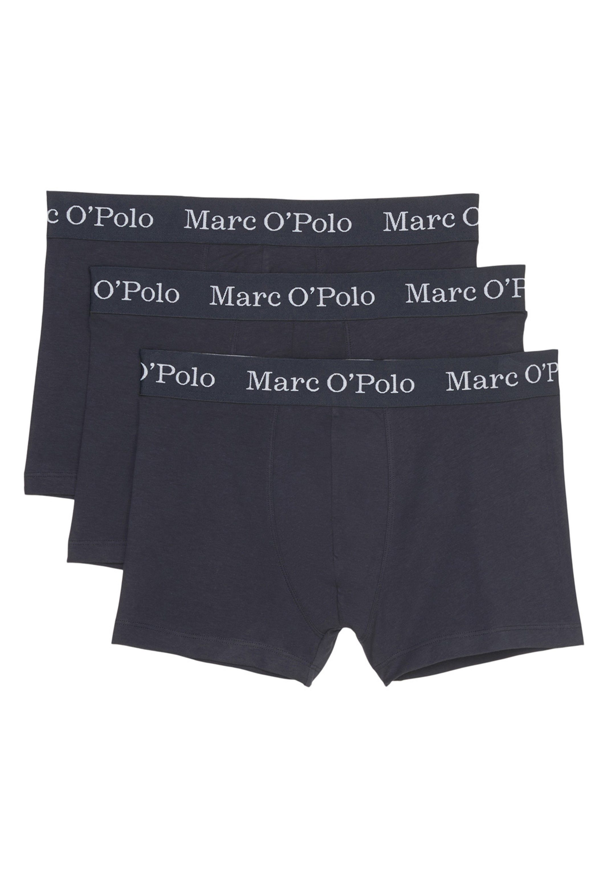 Marc O'Polo Retro Boxer Short Elements Organic / 3er (Spar-Set, 3-St) Retro - Baumwolle Cotton - Pant Ohne - Eingriff Pack Dunkelblau