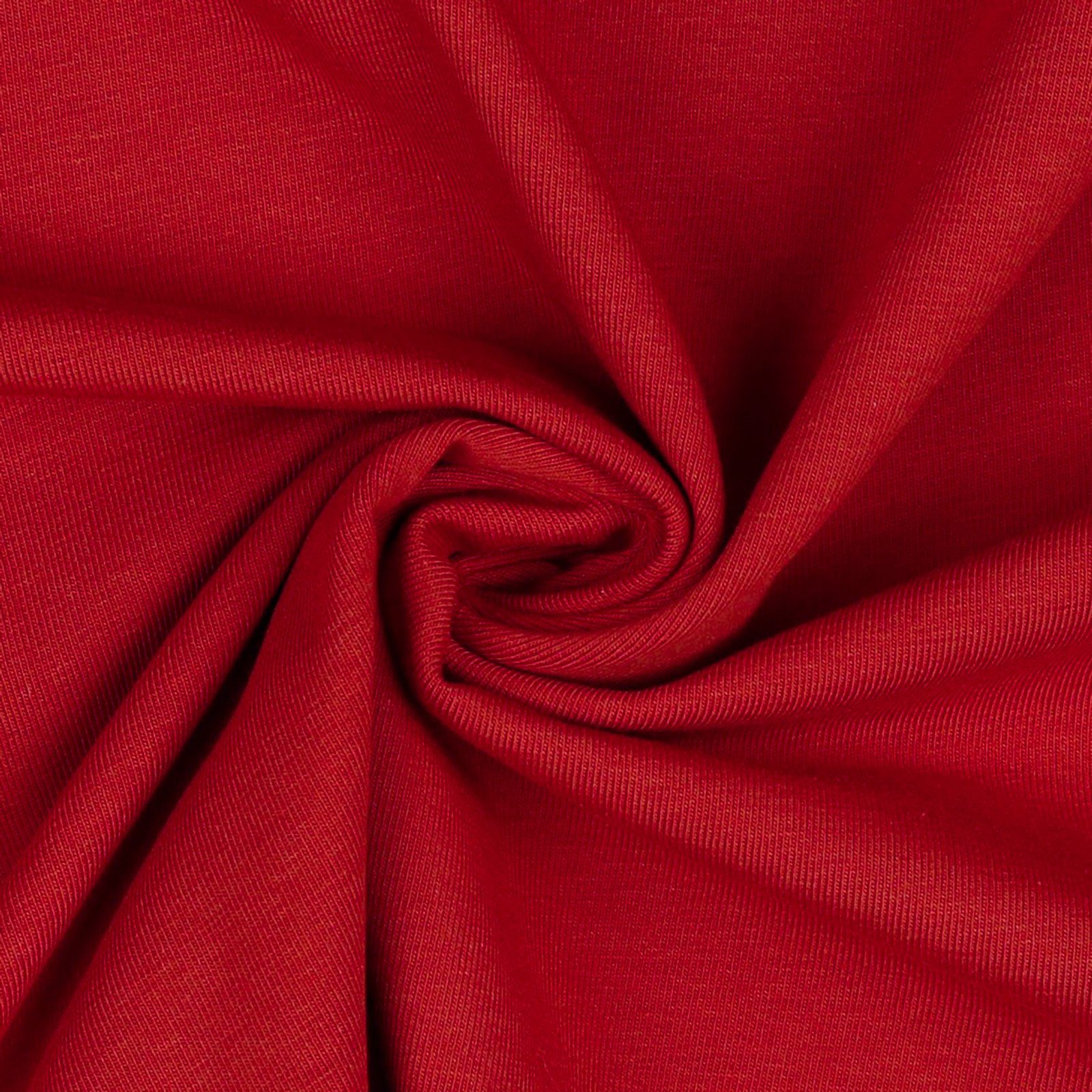 maDDma Stoff 0,5m Biojersey Meterware Jerseystoff Baumwolle, 026 - rot