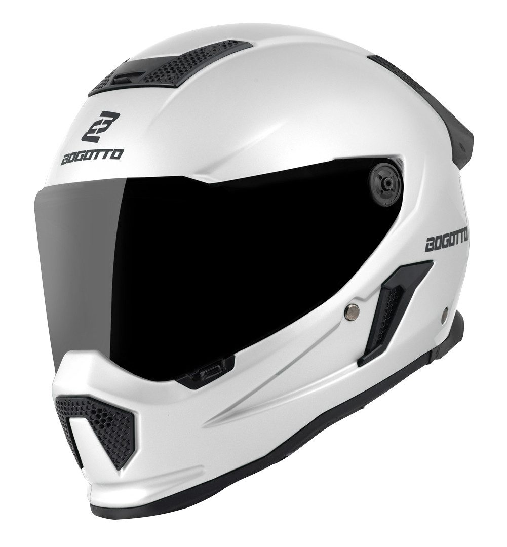 Bogotto Motorradhelm Rapto Helm, Vorbereitet Für Kommunikationssystem,geeignet Brillenträger,vorbe