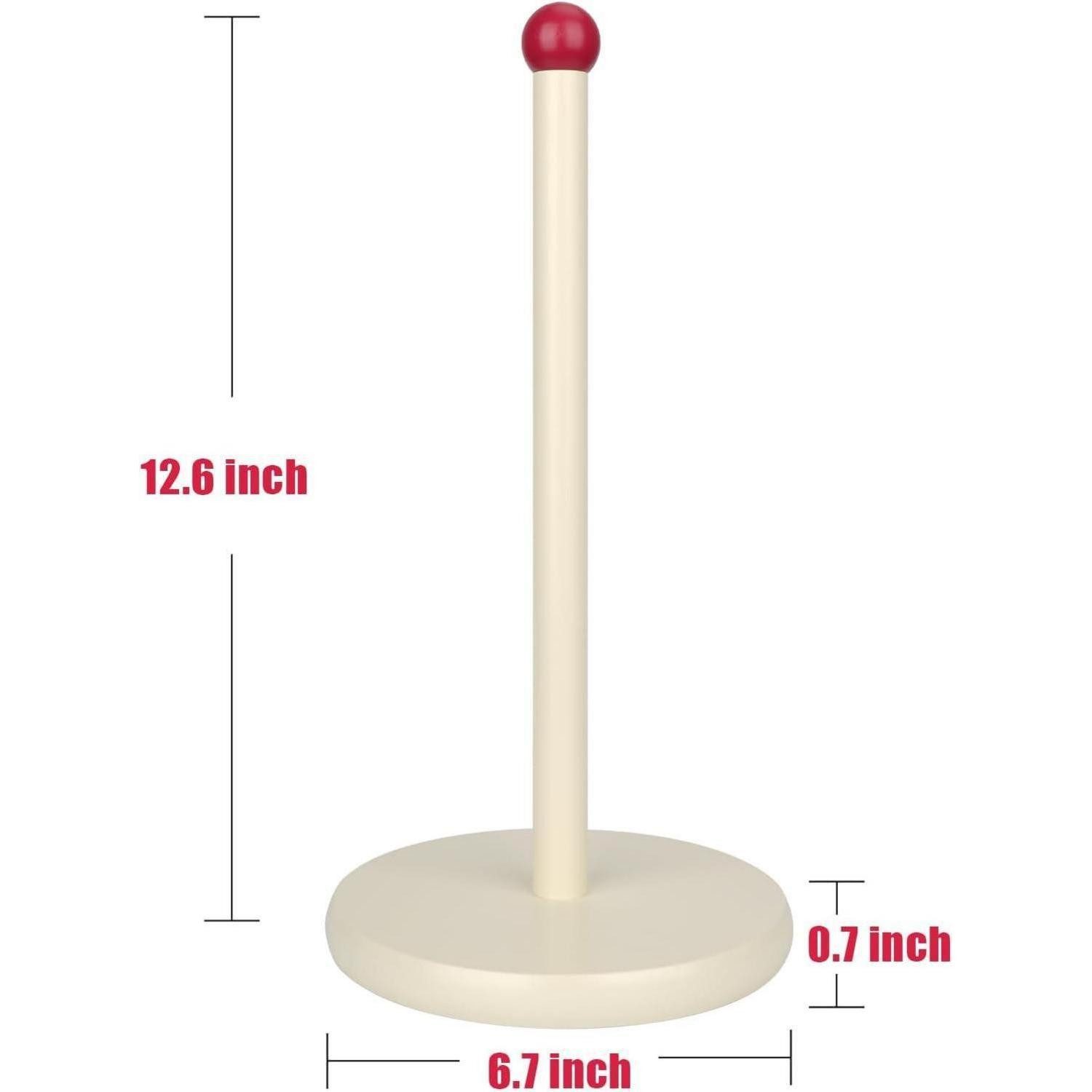 LuxusKollektion Küchenrollenhalter Küchenrollenhalter Holz Küchenrollenhalter White and Red Wood×1 Pack
