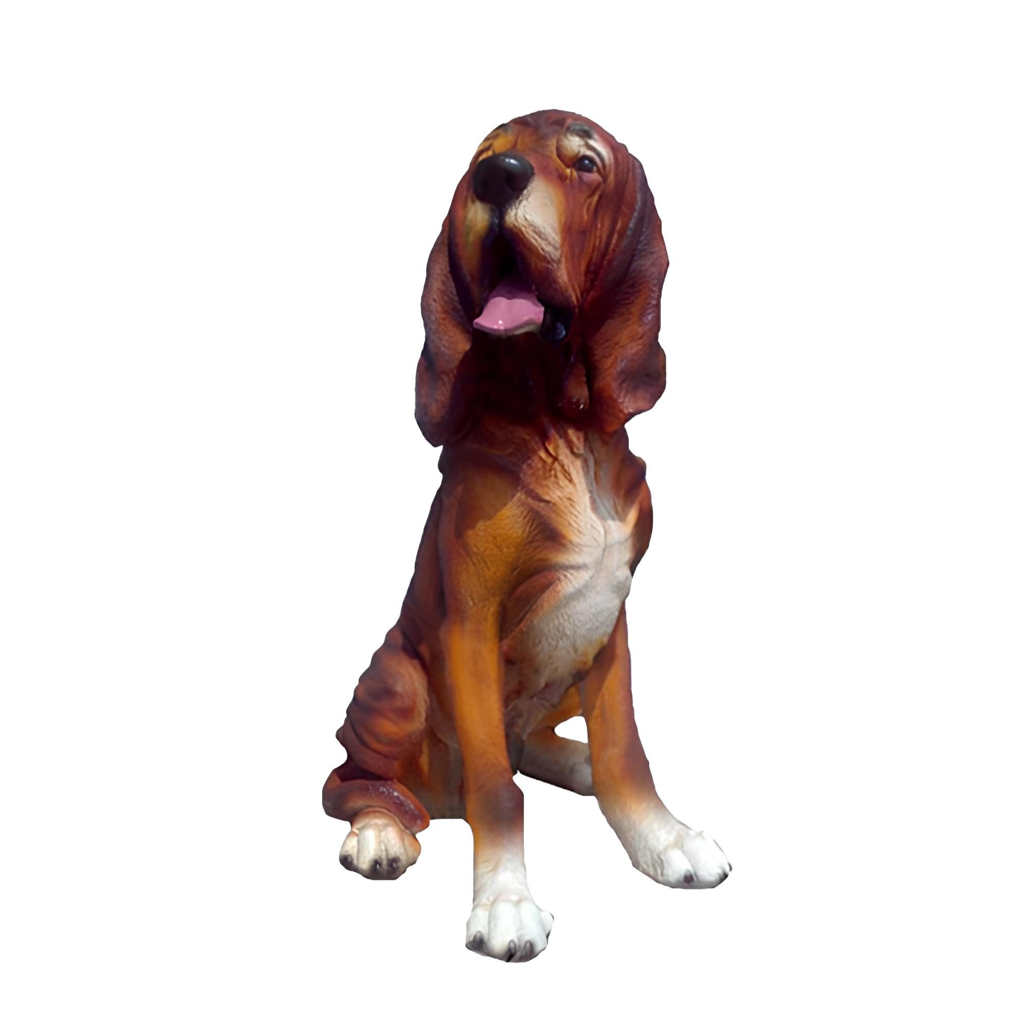 JVmoebel Tierfigur Dekorative Hundestatue aus wetterbeständigem Kunststoff für den Garten (Skulptur A166-45cm), Made in Europa