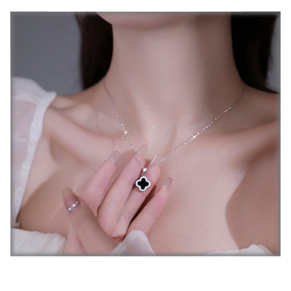 Blusmart Collier Modische Damenkette (Vierblättriges Kleeblatt günstig online kaufen