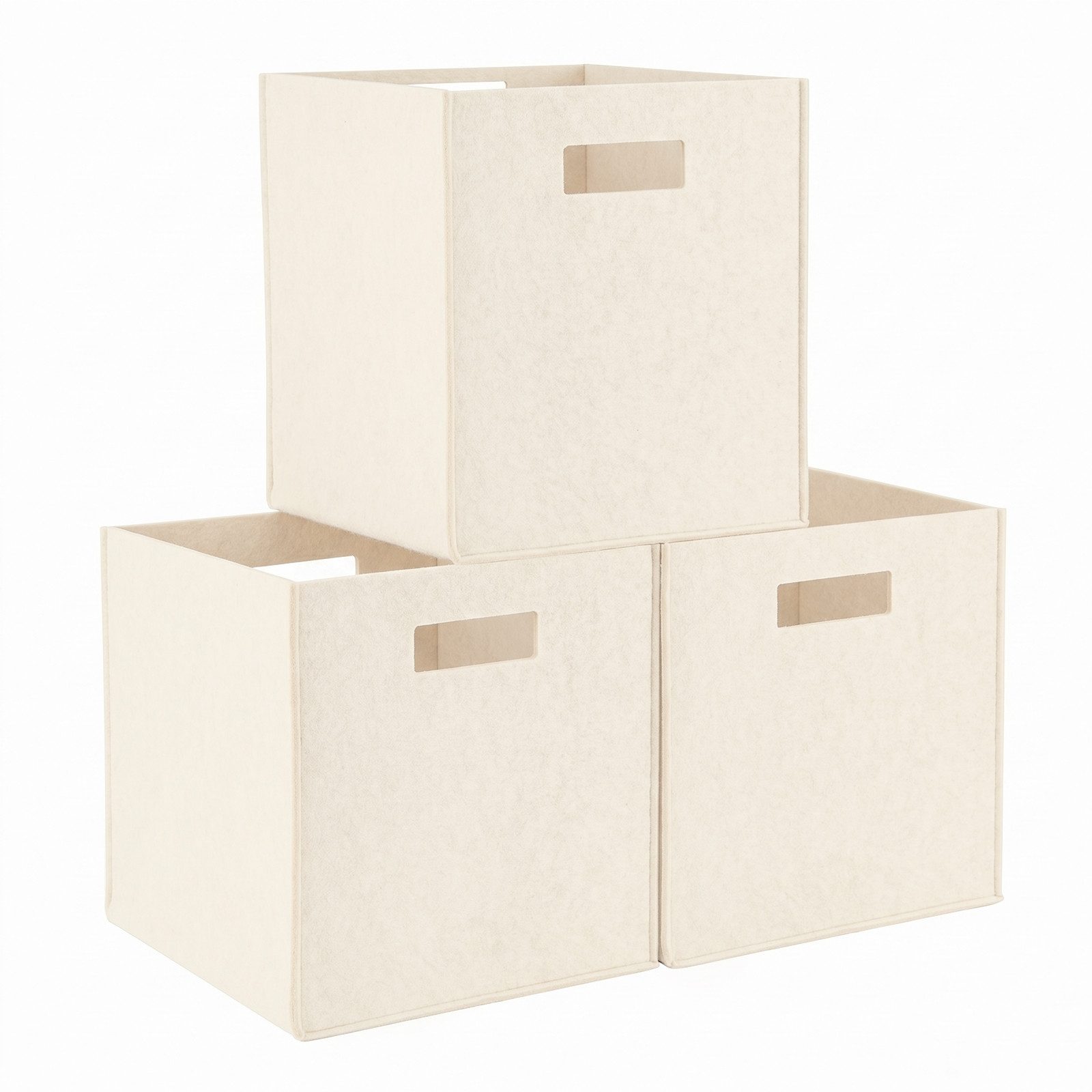 Youyijia Aufbewahrungsbox Filz-Aufbewahrungsbox 31x31x31 cm – Faltbare Regalbox, Organizer-Korb