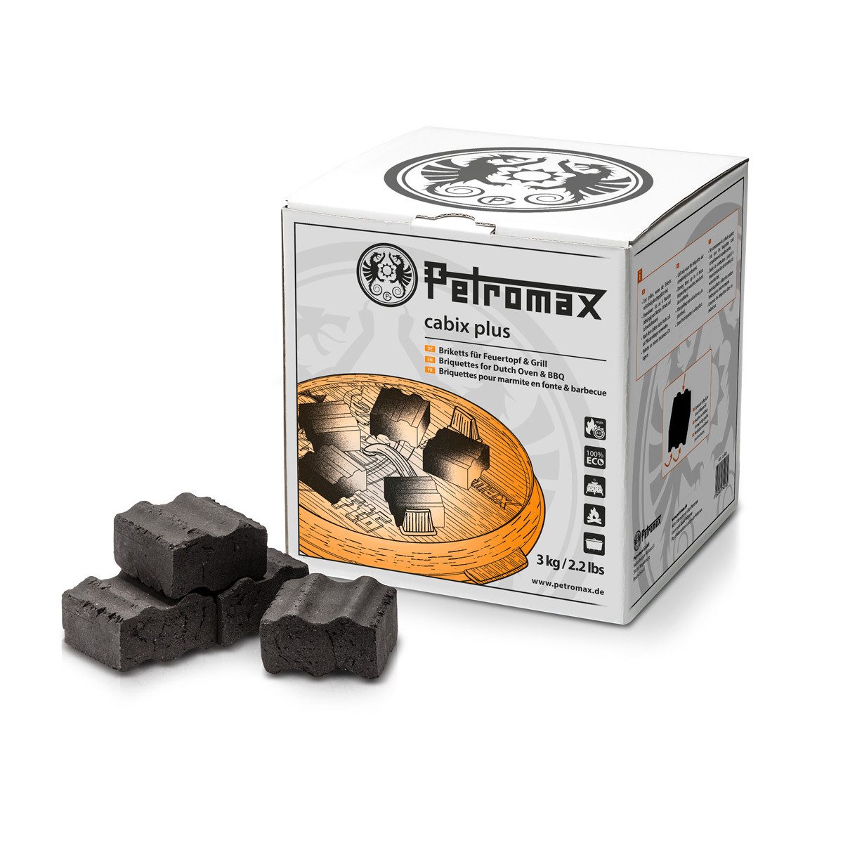 Petromax Feuertopf Petromax Cabix Plus Briketts für Feuertopf und