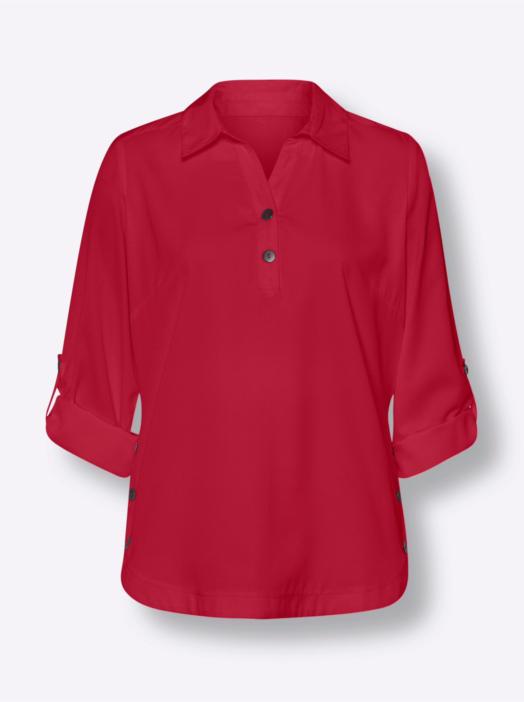 Klassische Bluse Bluse Langarm