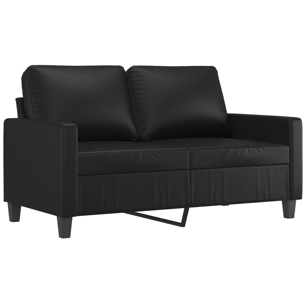 2-Sitzer-Sofa Sofa 120 vidaXL Kunstleder Schwarz cm