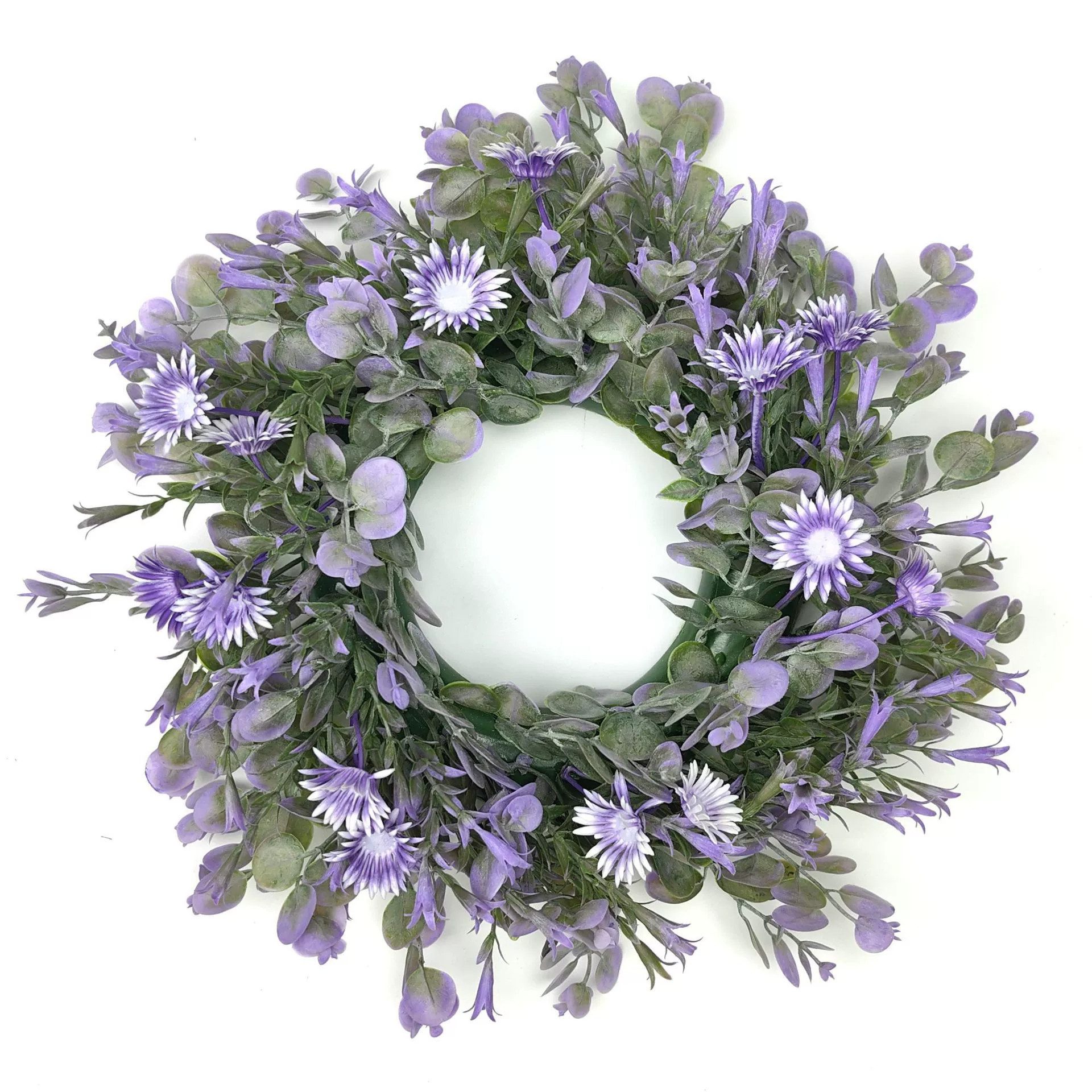 Agger Dekokranz 35 cm Frühlingskranz für die Haustür,künstlicher Blumenkranz, Sommerkranz, für Hochzeit Party Zuhause Wand Kamin