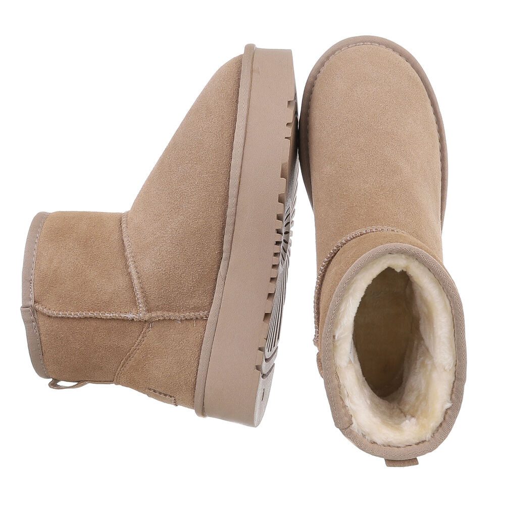 Ital-Design Echte Lederstiefel für Damen – Bequem und Stylish Snowboots (88 günstig online kaufen