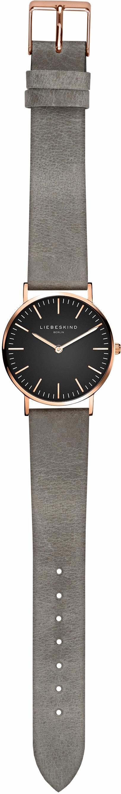 Liebeskind Berlin Quarzuhr New Case LT-0094-LQ, Armbanduhr, Damenuhr, analog, Lederband