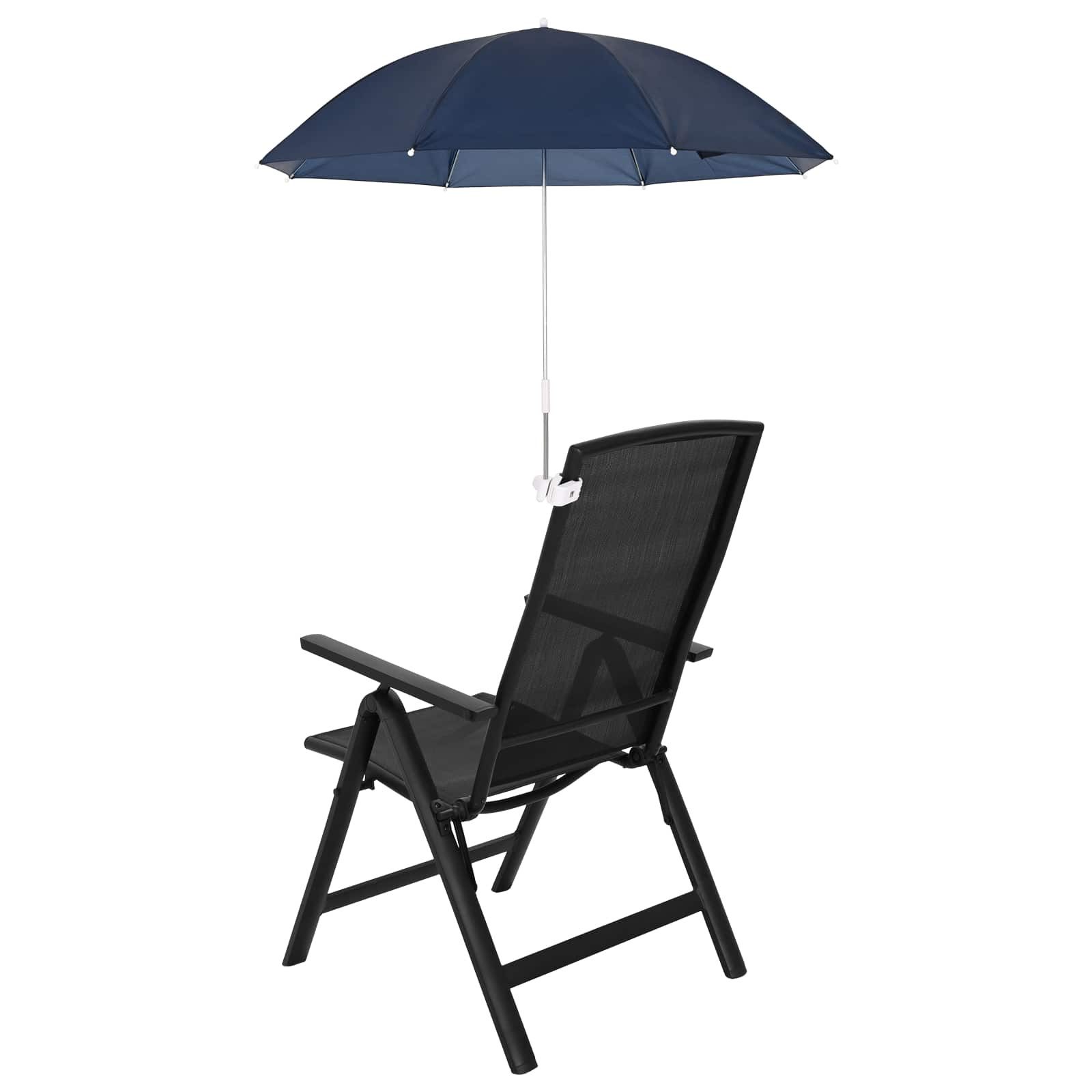 vidaXL Sonnenschirm Sonnenschirm mit Klemme Ø 105 x 86 cm 170T Polyester 2 Stk. – Bild 4 von 5