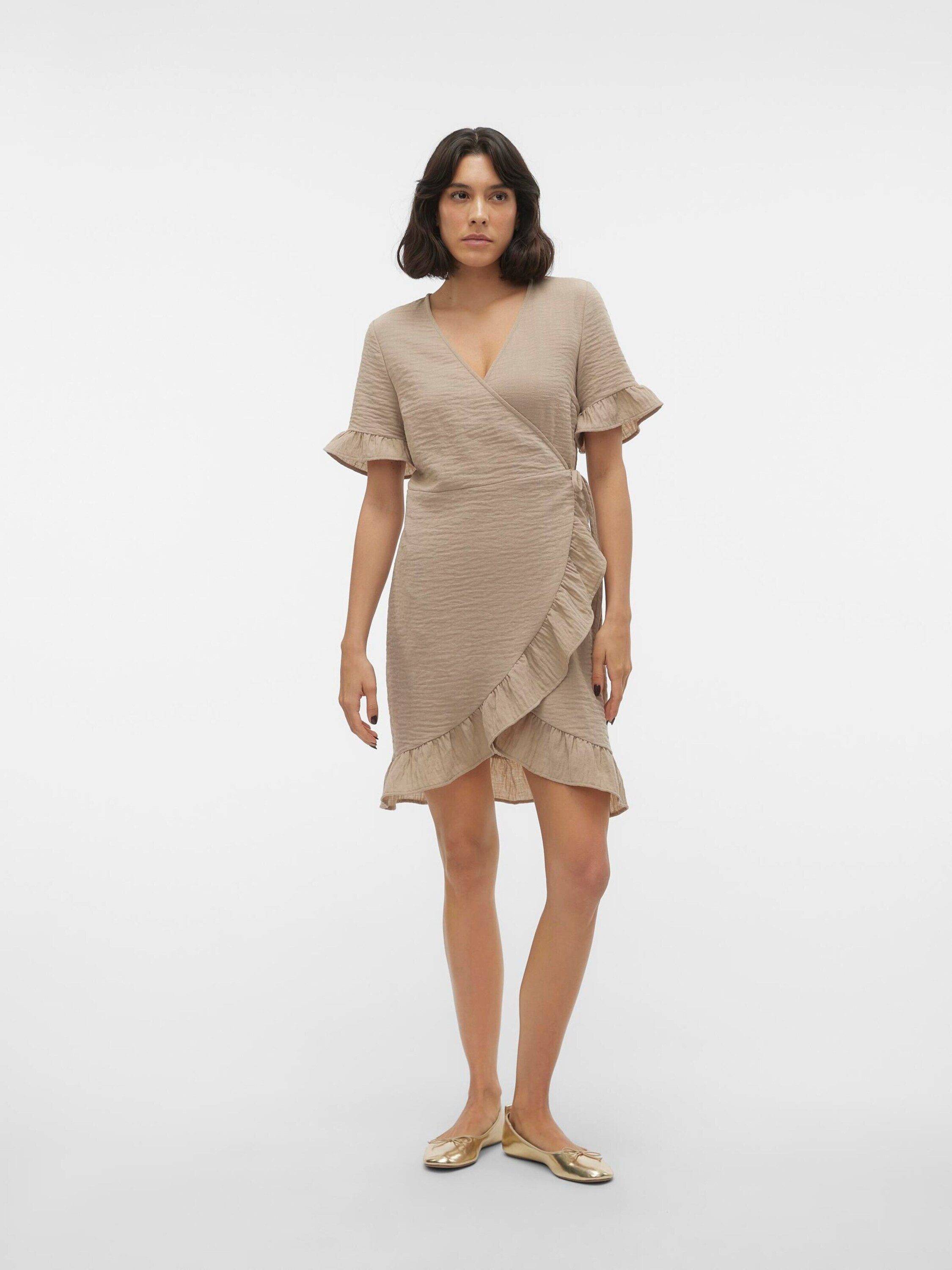 Vero Moda Minikleid CHRIS (1-tlg) Wickel-Design günstig online kaufen