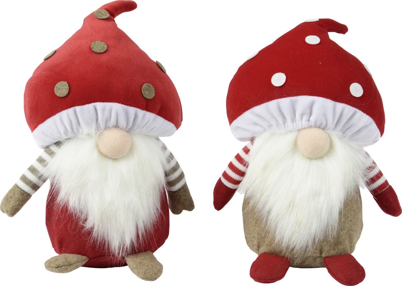 Kaemingk Weihnachtsfigur Decoris Dekofigur Wichtel 14,8 x 26 cm 2-fach