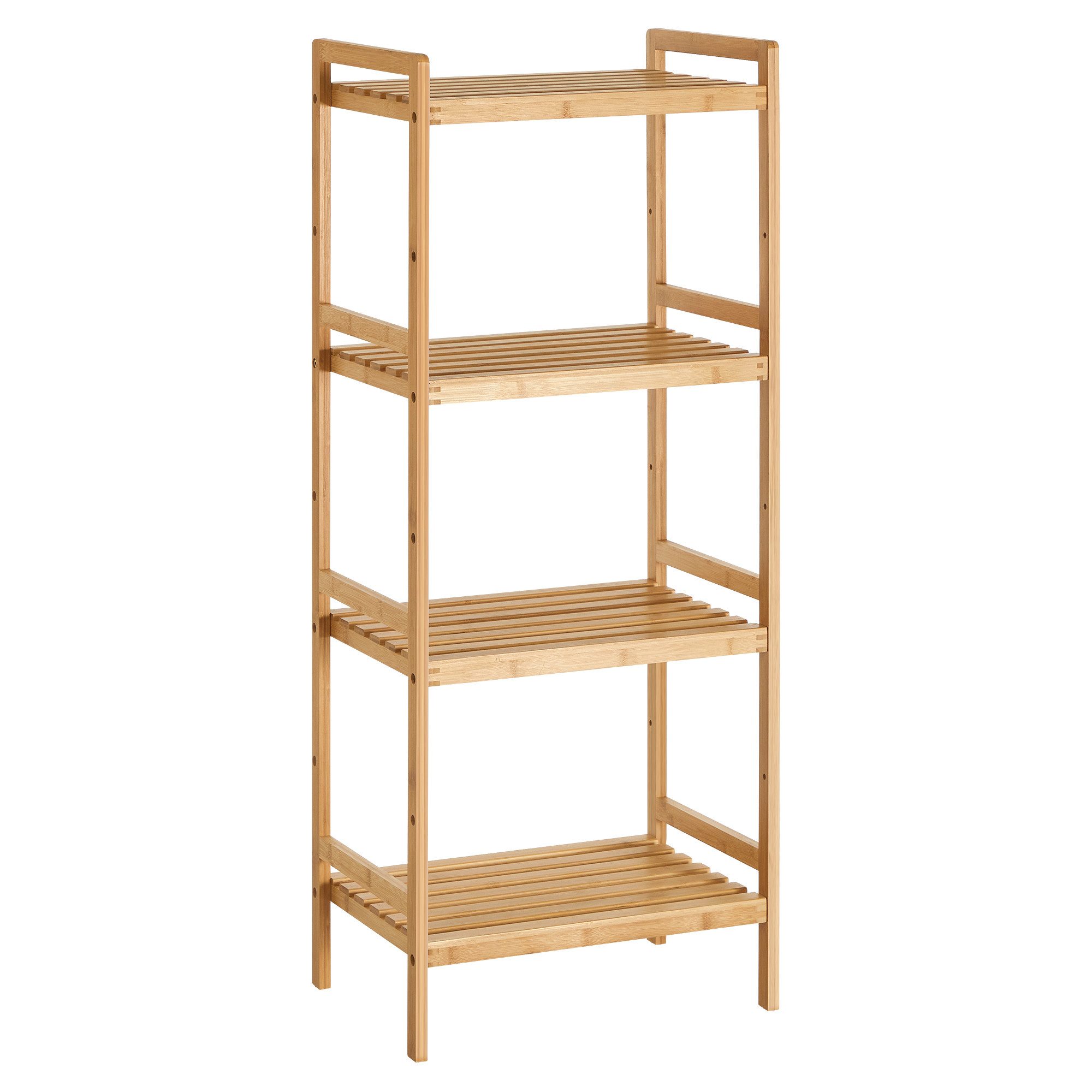 SONGMICS Badregal Bambusregal Küchenregal Bücherregal Standregal, günstig online kaufen