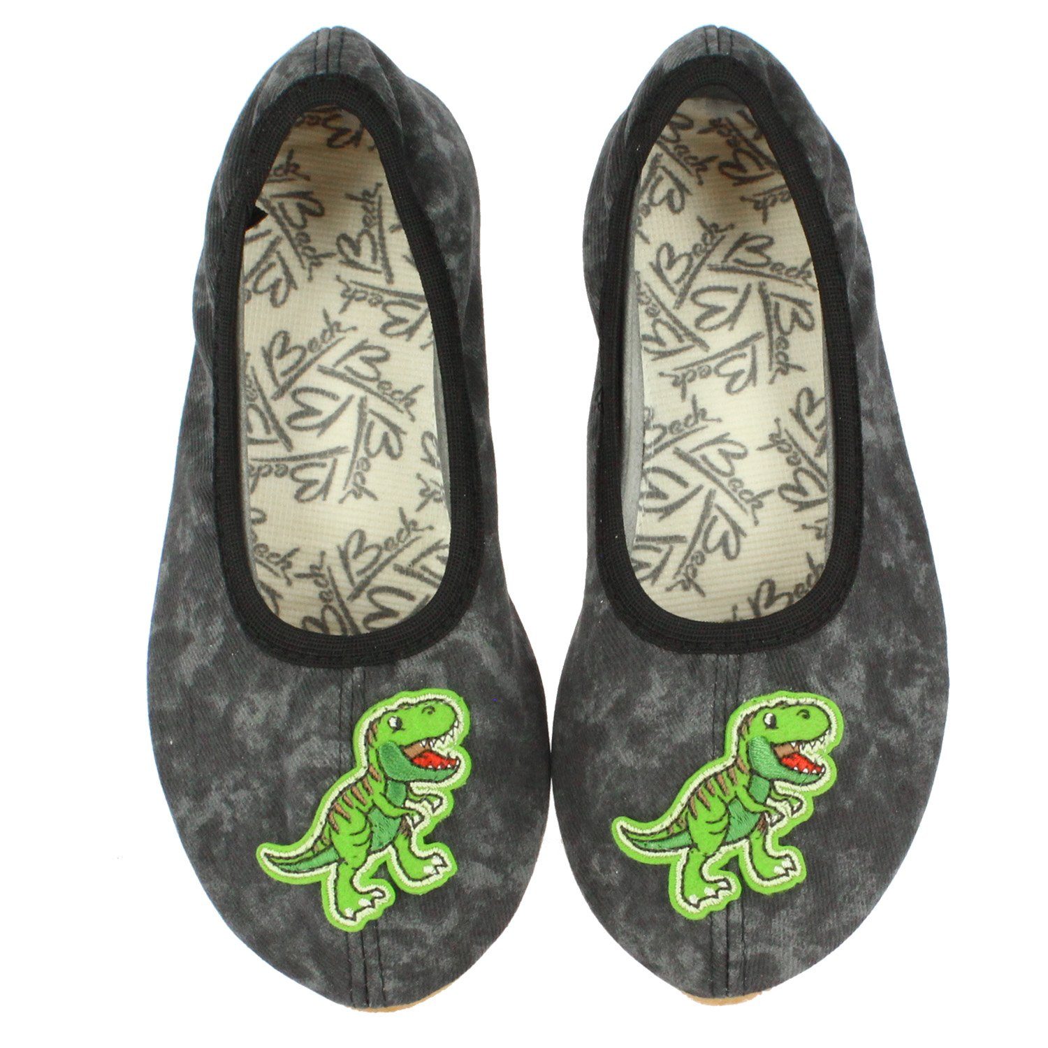Beck Schläppchen Rex Gymnastikschuh (für Sport, Kita, Schule, Zuhause) mit rutschfester Laufsohle – Bild 2 von 5