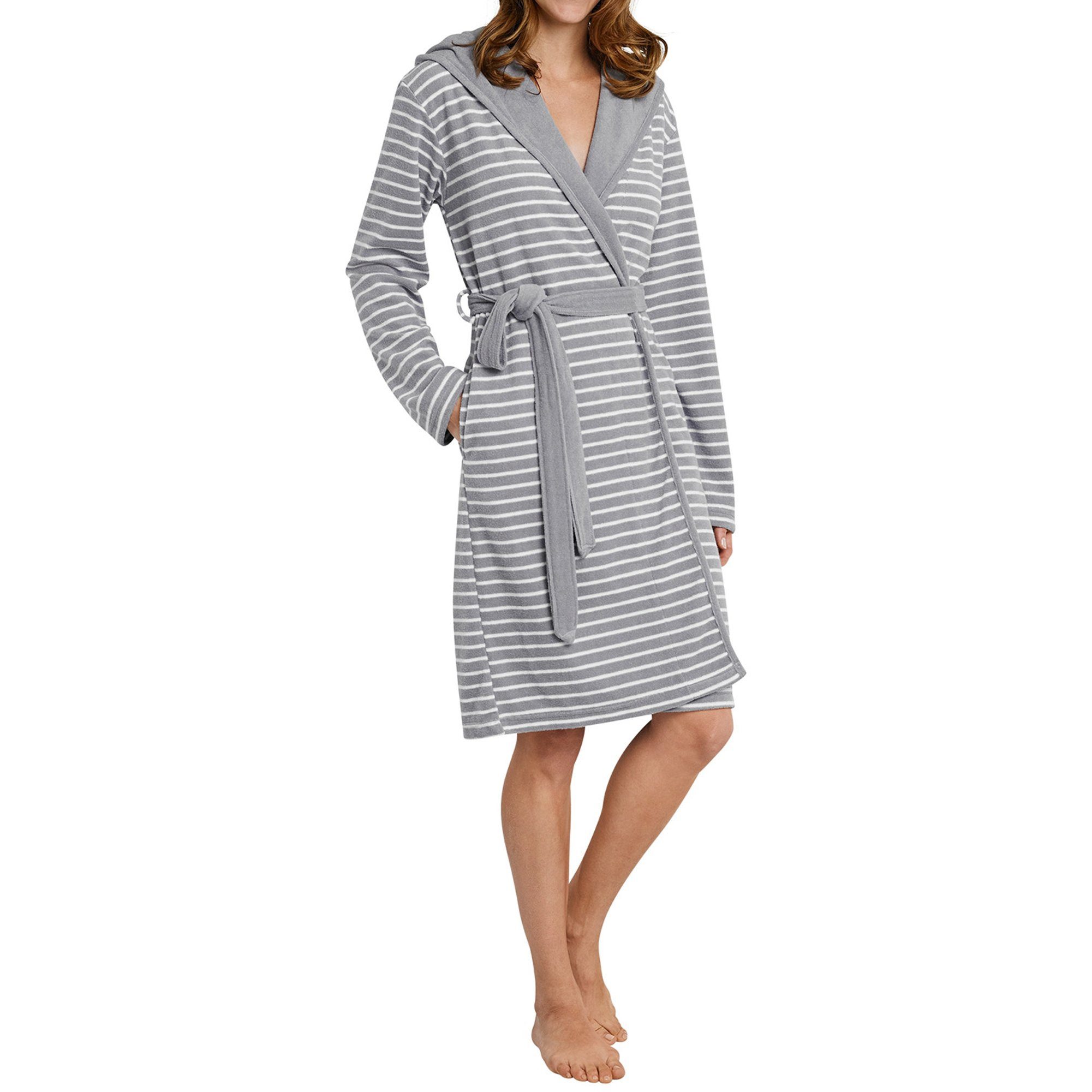 Schiesser Bademantel Damen Bademantel Baumwolle, Baumwolle günstig online kaufen