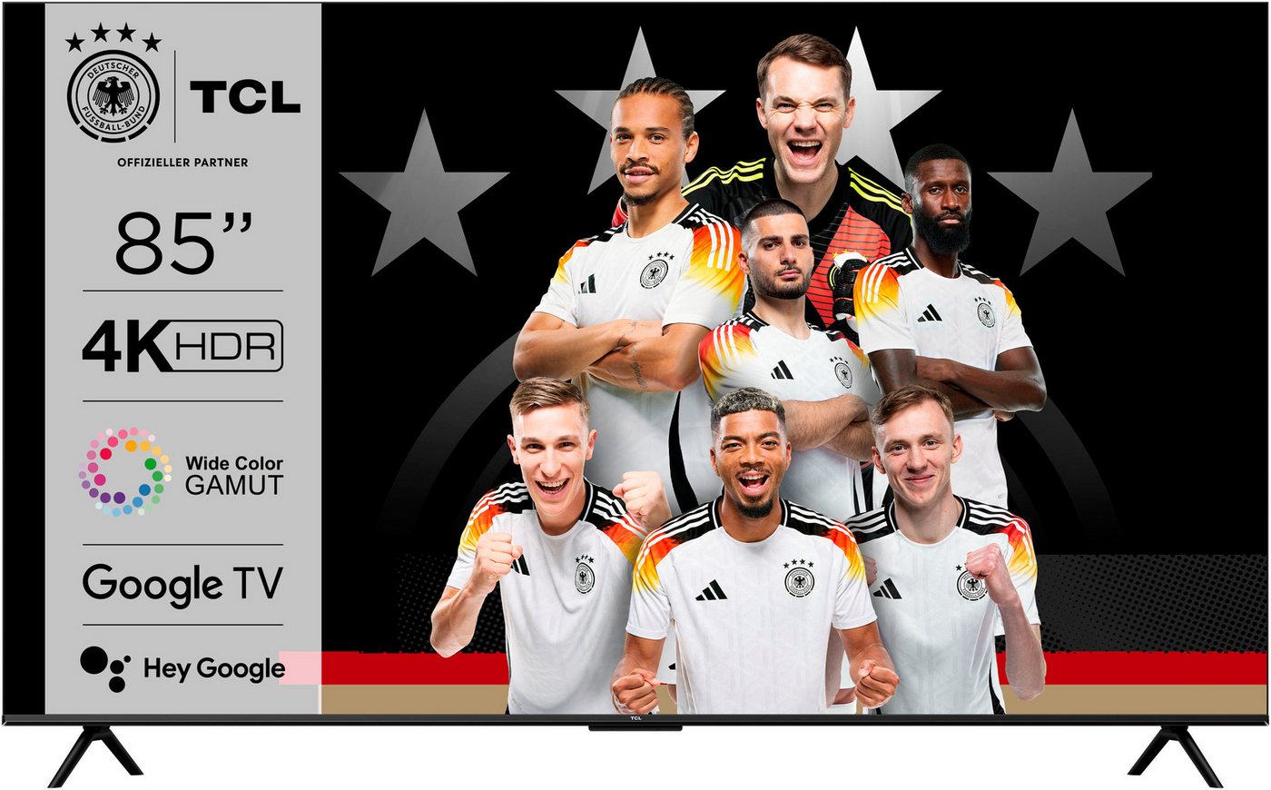 TCL 85V6BX1 LED-Fernseher (215 cm/85 Zoll, 4K Ultra HD, Android TV, Google TV, Smart-TV) schwarz ! RABATT: 44.53% TCL 85V6BX1 LED-Fernseher (215 cm/85 Zoll, 4K Ultra HD, Android TV, Google TV, Smart-TV) schwarz ! RABATT: 44.53%