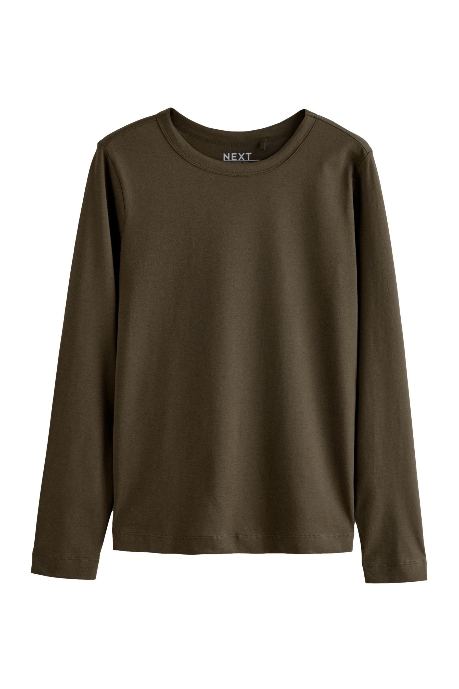 Next Langarmshirt Langarm-Rundhalsoberteil aus 100 % Baumwolle günstig online kaufen