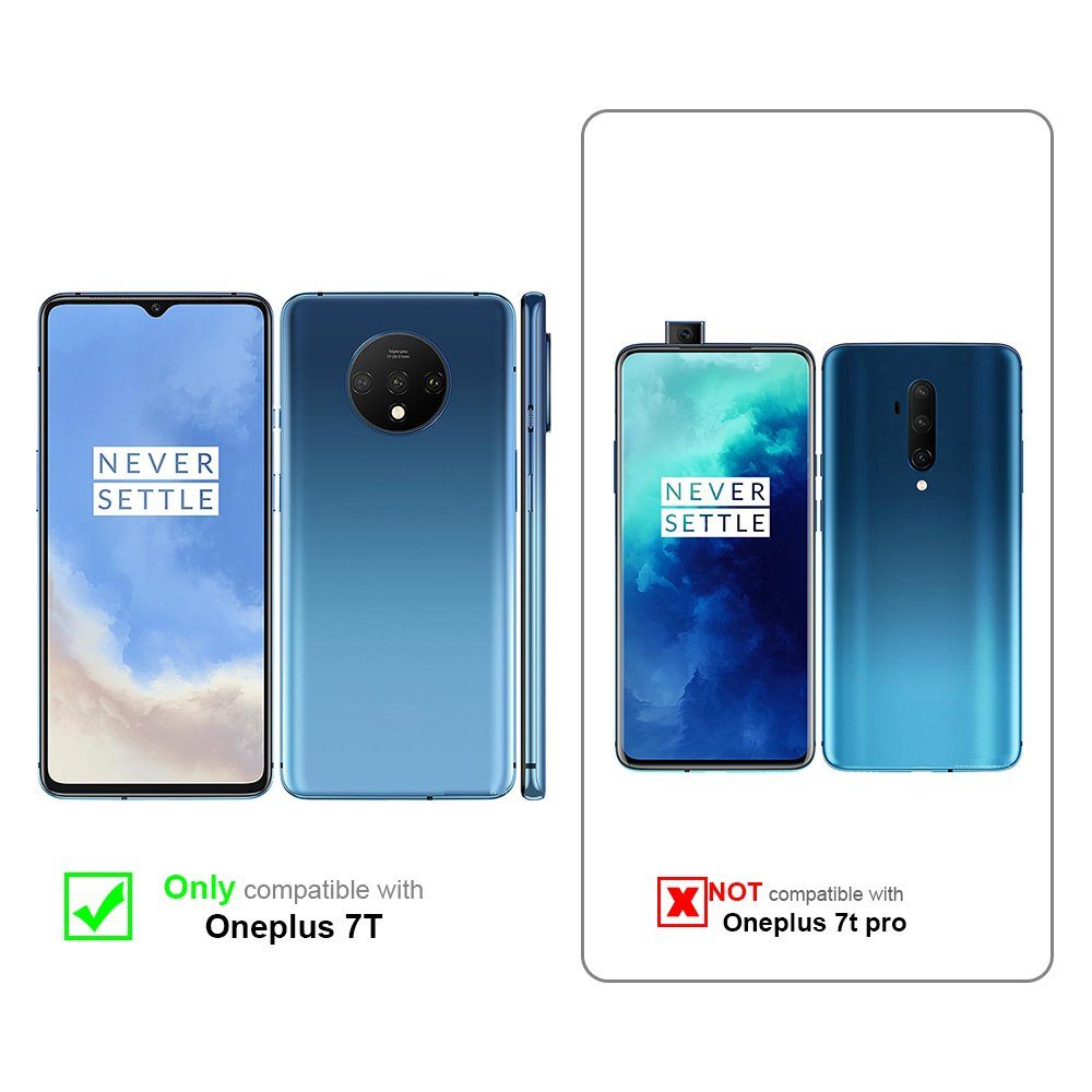 Cadorabo Handyhülle für OnePlus 7T Hülle OnePlus 7T, Hülle Schutzhülle mit Standfunktion, Kartenfach und Magnetverschluss