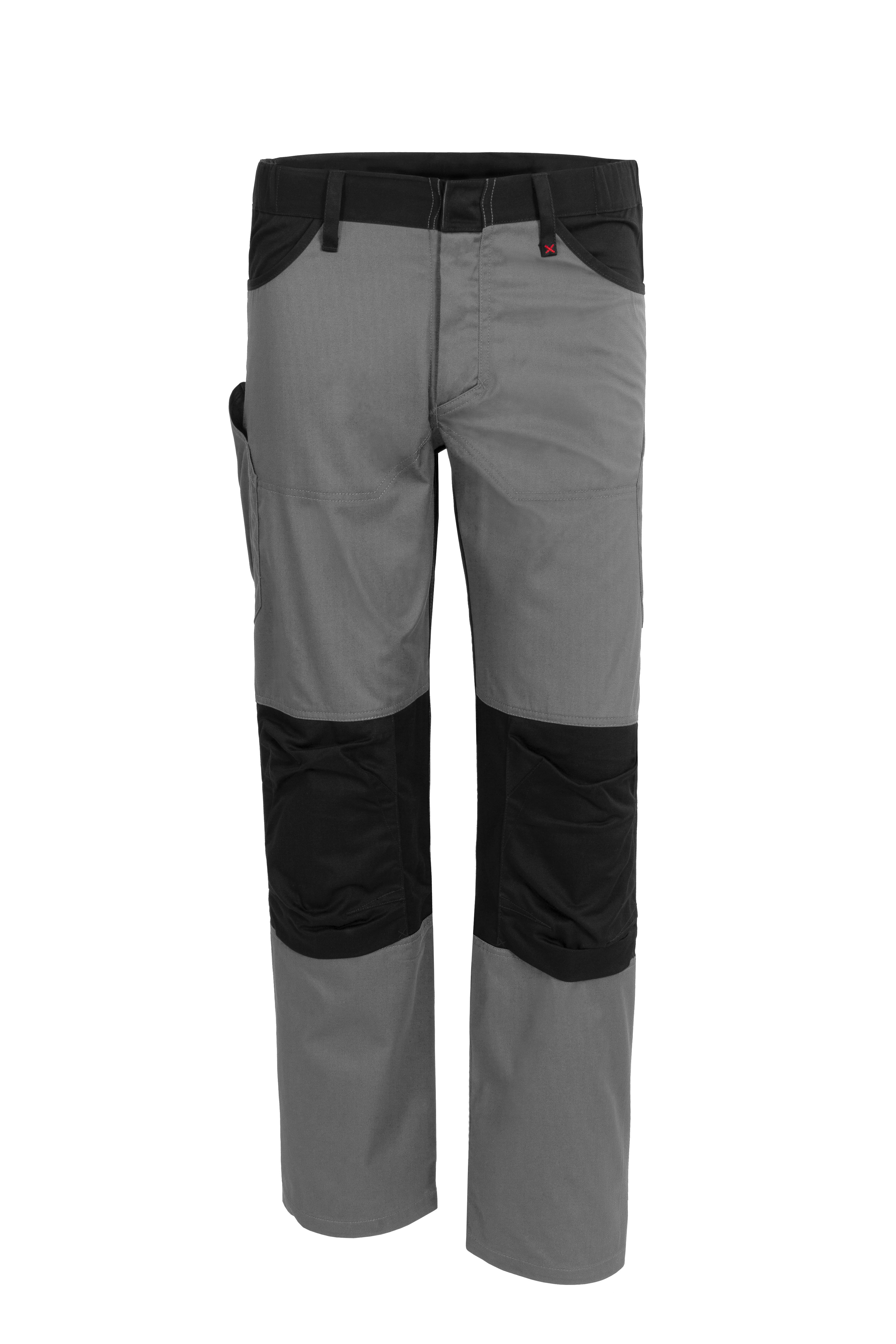 Qualitex Workwear Arbeitsbundhose "X-Serie" X-treme strapazierfähige Arbeitshose - faserverstätkt (1-tlg) Werkstatthose, 9 Taschen, Bundhose mit vorgeformter Kniepolstertasche