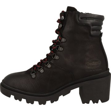 Dockers by Gerli Damen Leder Stiefel 45XZ202-100100 Schnürstiefelette Reißverschluss