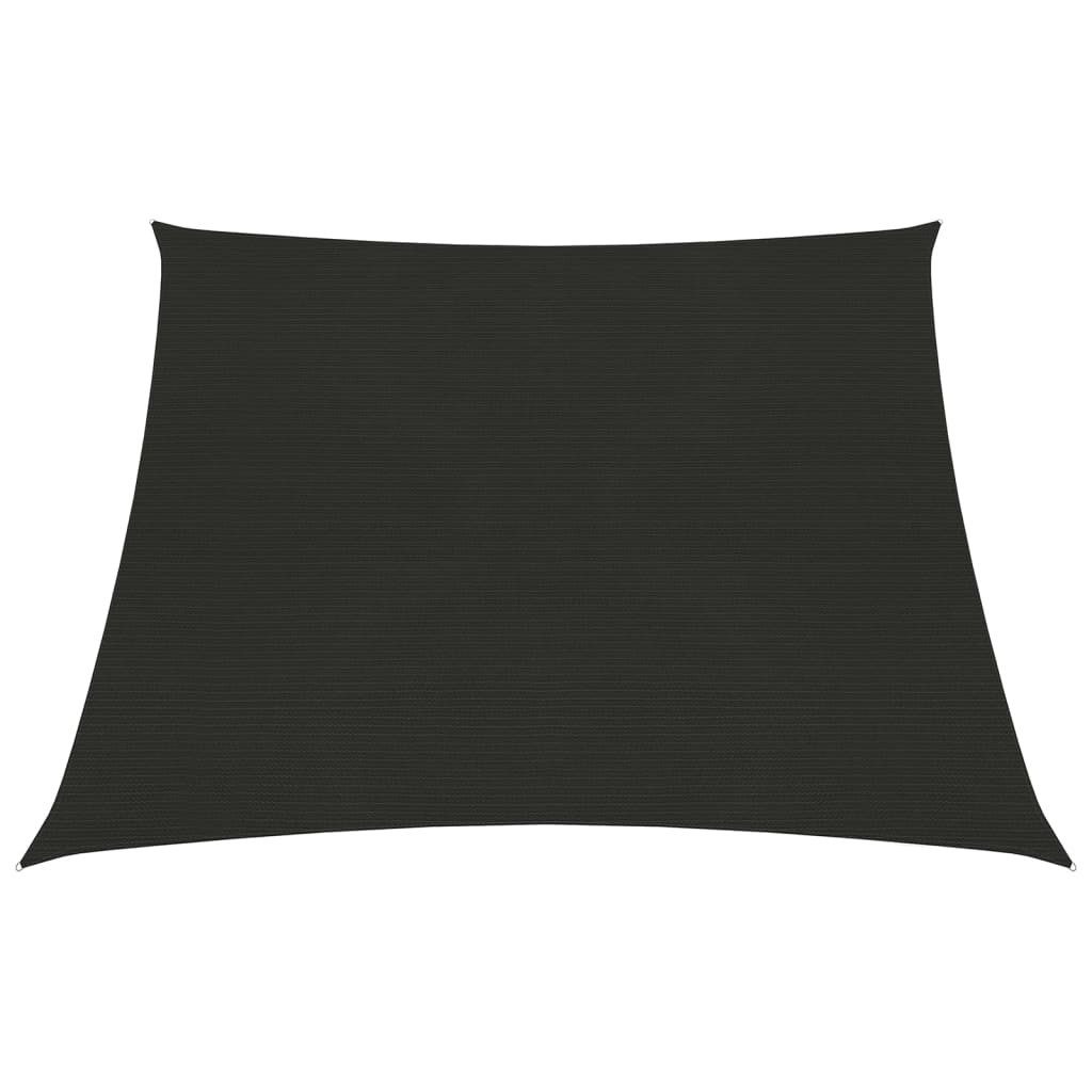 vidaXL Sonnensegel 45 x 3 m Sonnensegel 160 g m² Schwarz 4 5x3 m HDPE Beschattung