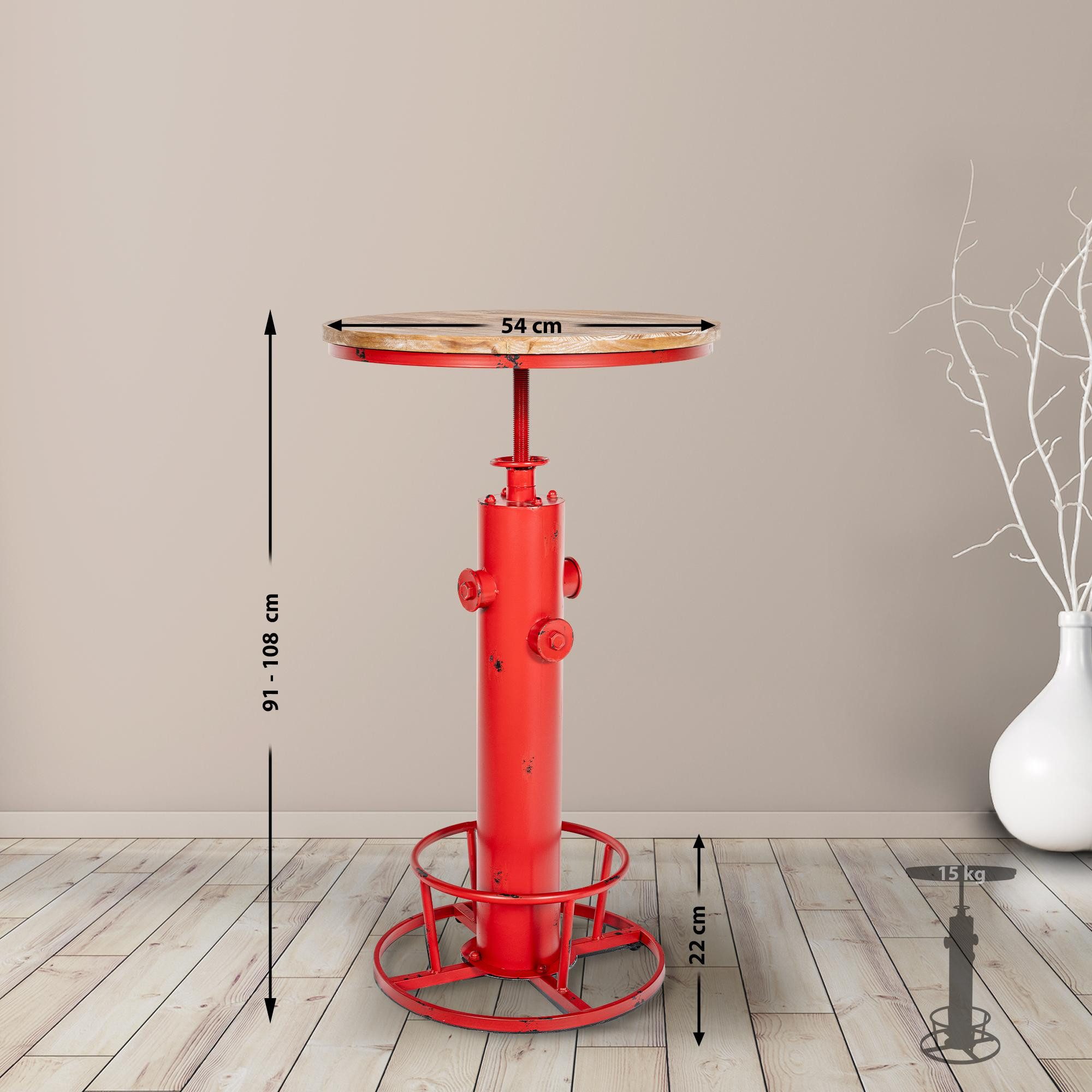 CLP Bartisch Ruhr, höhenverstellbarer Stehtisch, Gestell aus Metall günstig online kaufen