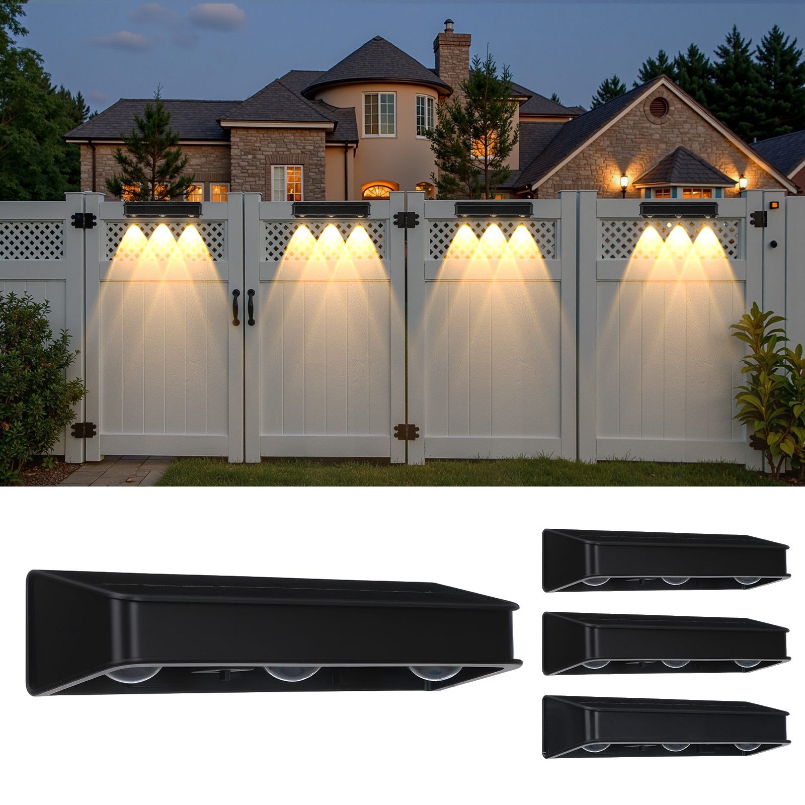 WILGOON LED Solarleuchte 4 Stück Solar günstig online kaufen