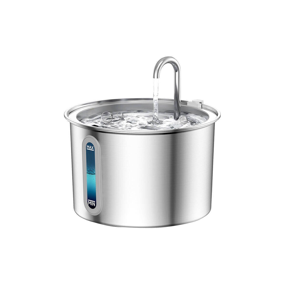 Oneisall Wasserspender Oneisall Edelstahl Trinkbrunnen 2L für Hunde & Katze günstig online kaufen