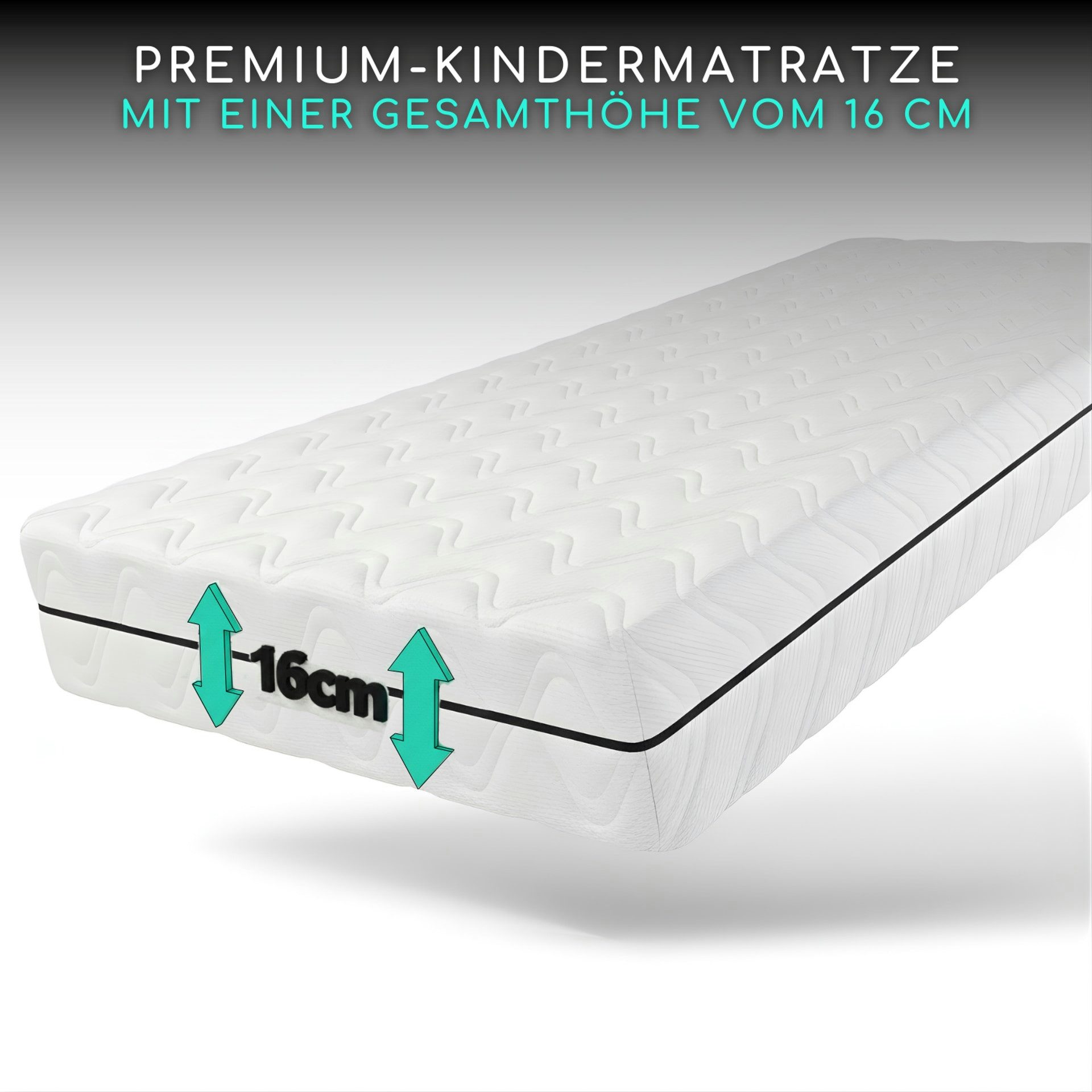 Kindermatratze Alavya Home Kindermatratze COZY PLUS 90x200 cm Kaltschaum - Weiß, Alavya Home®, 16 cm hoch, mit abnehmbarem, bei 60°C waschbarem Bezug