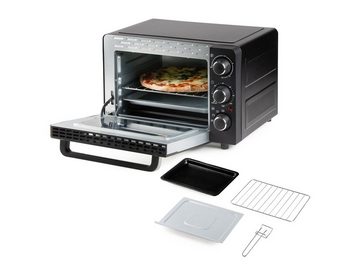 Domo Minibackofen, Tisch-Backofen autark für Toast Pizza-Ofen Mini-Ofen 20L Campingofen