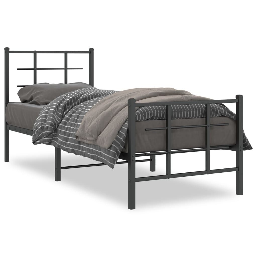 vidaXL Bett Bettgestell mit Kopf- und günstig online kaufen