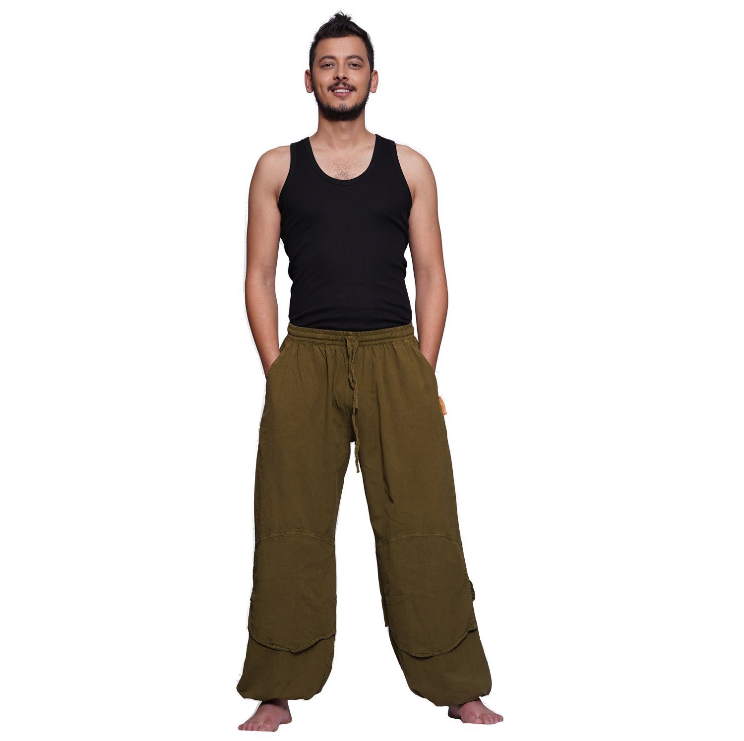 SIMANDRA Stoffhose Good Karma - Schlupfhose "Good Karma" von Simandra - Freizeithose mit Dehnbund (Herren, 1-tlg)