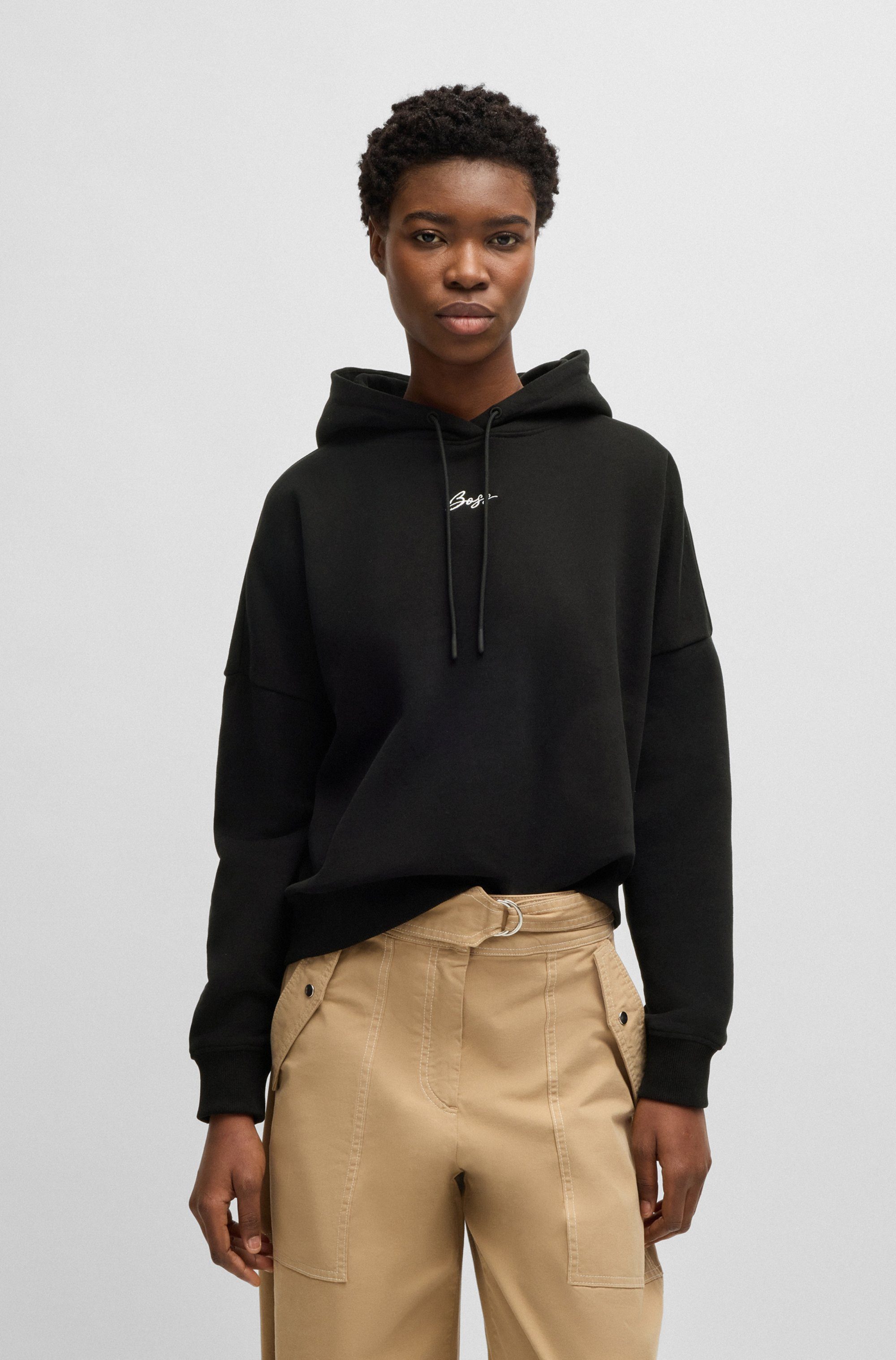 BOSS ORANGE Hoodie Ehoody Premium Damenmode mit gesticktem Logo günstig online kaufen