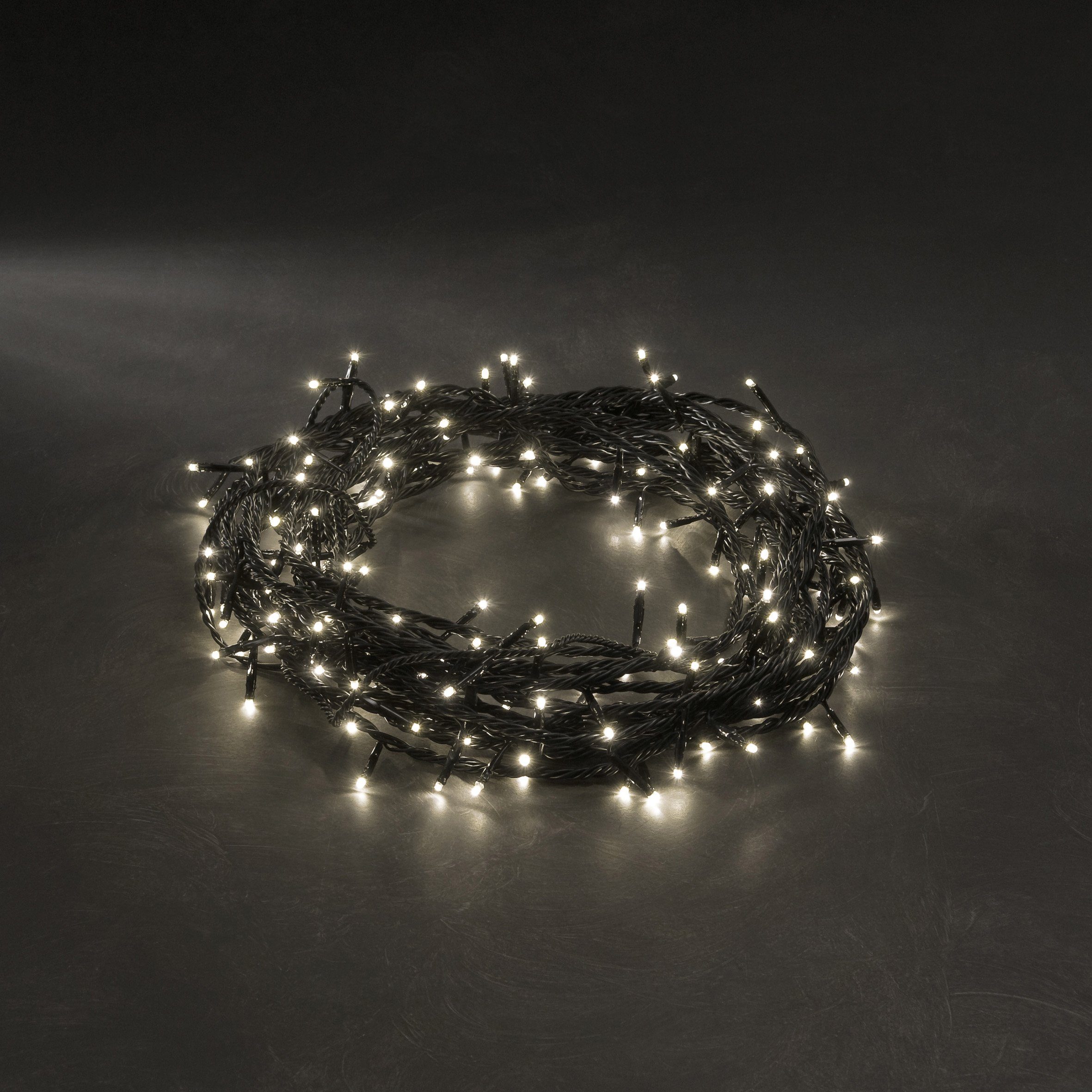 KONSTSMIDE 180-flammig, 180 Dioden Lichterkette, mit aussen, weiße 8 LED-Lichterkette LED Weihnachtsdeko Micro Funktionen, warm