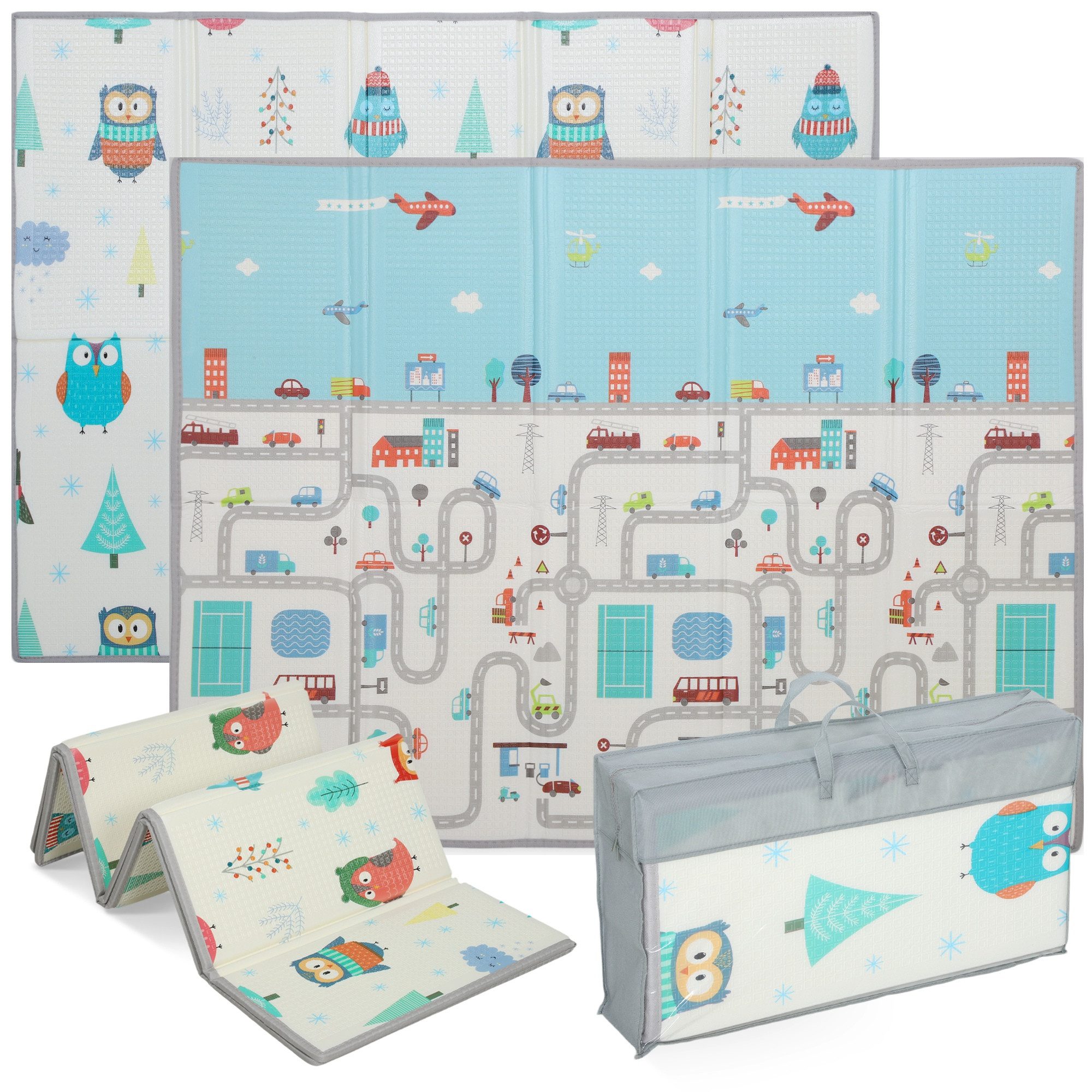 AIYAPLAY Spielmatte (Faltbare Spielteppich, 1-St., Doppelseitige günstig online kaufen