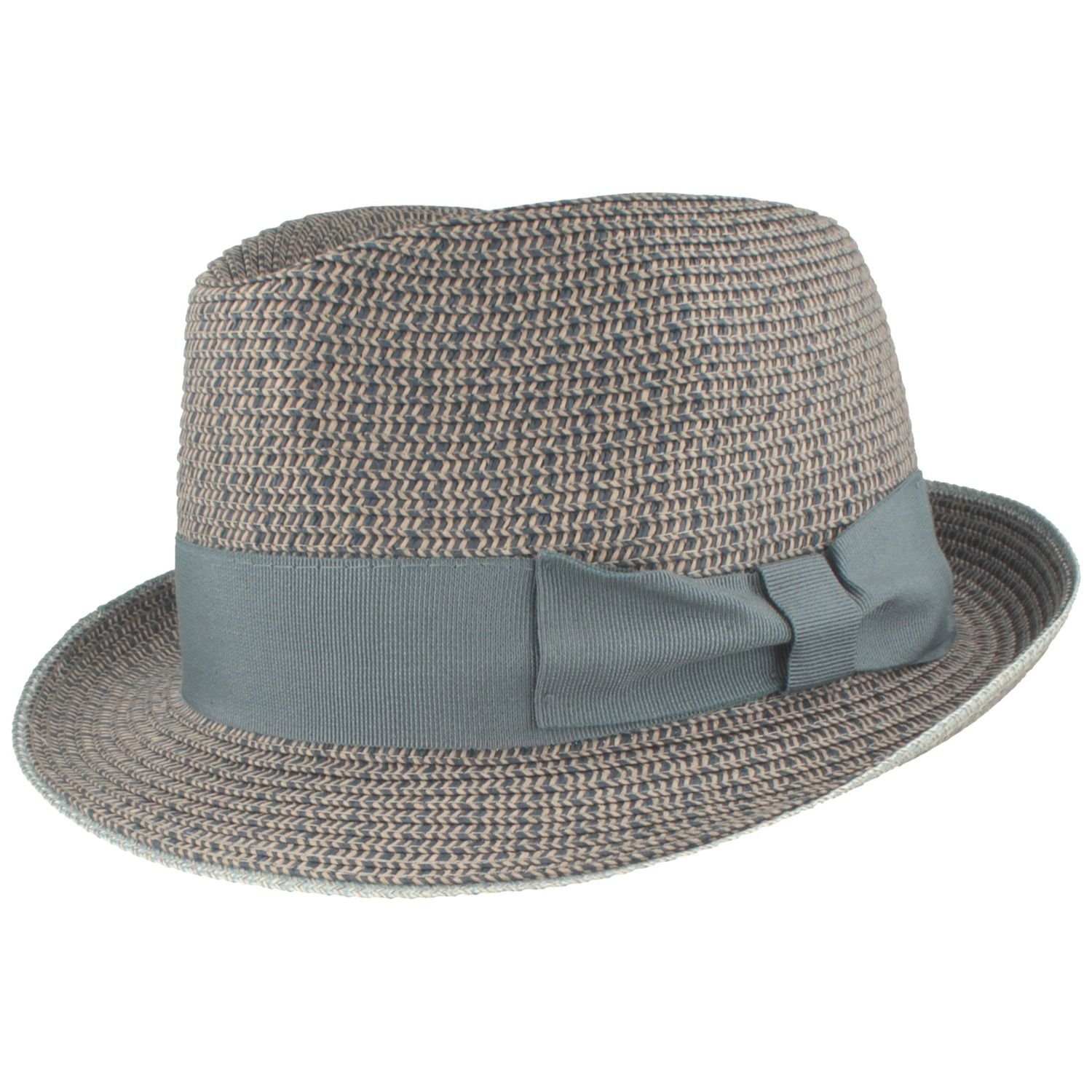 Breiter Strohhut Rollbarer Trilby modisch meliert günstig online kaufen